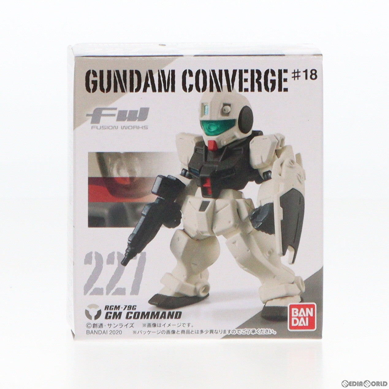 【中古即納】[FIG] (単品)(食玩)FW GUNDAM CONVERGE(ガンダムコンバージ) ＃18 ジム・コマンド(コロニー戦仕様) 機動戦士ガンダム0080 ポケットの中の戦争 完成品 フィギュア バンダイ(20200309)