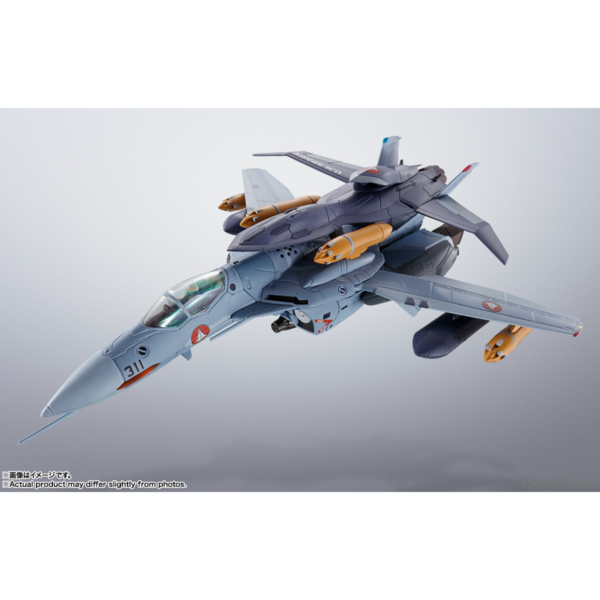 新品即納】[FIG]HI-METAL R VF-0A フェニックス(工藤シン機) + QF-2200D-B ゴースト マクロスゼロ 完成品  可動フィギュア バンダイスピリッツ