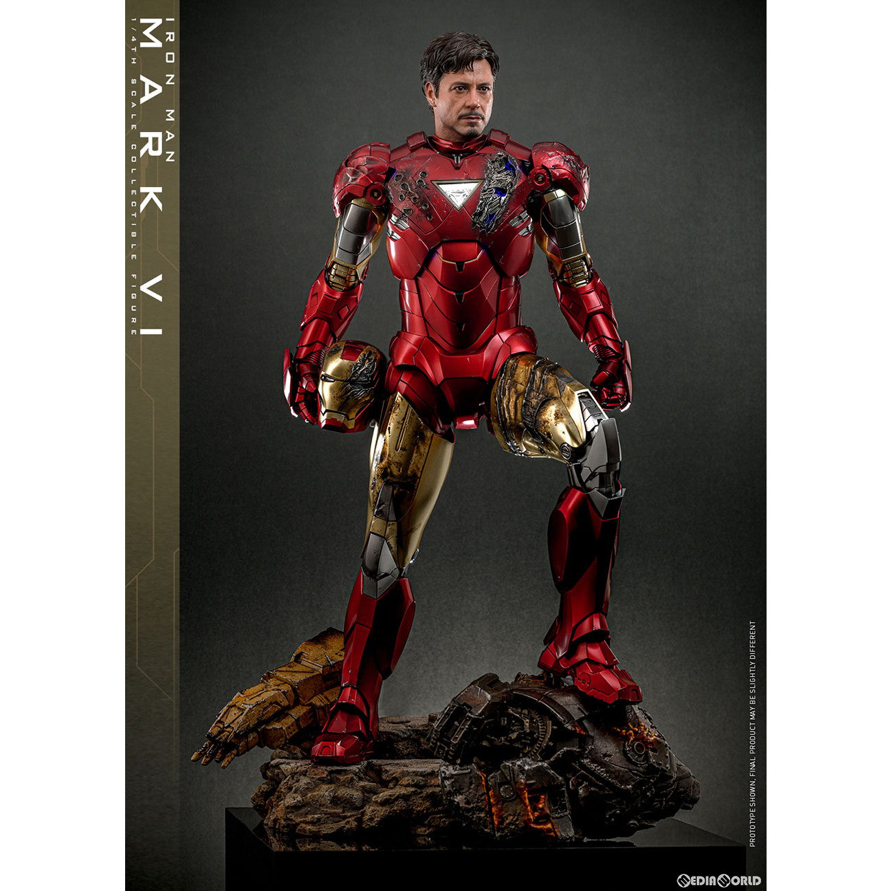 【新品即納】[FIG] クオーター・スケール アイアンマン・マーク6 アイアンマン2 1/4 完成品 可動フィギュア(QS#025) ホットトイズ(20250131)