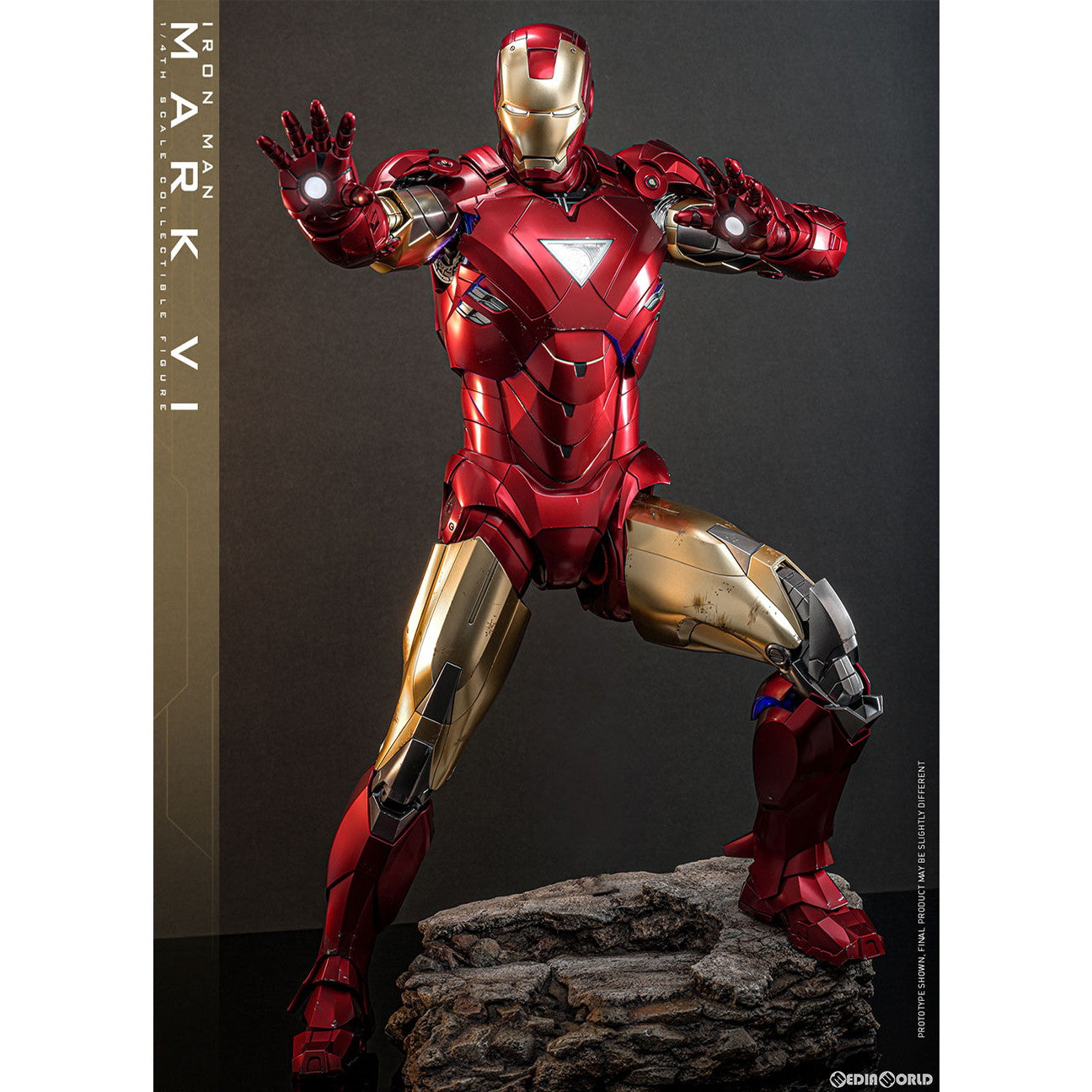 【中古即納】[FIG] クオーター・スケール アイアンマン・マーク6 アイアンマン2 1/4 完成品 可動フィギュア(QS#025) ホットトイズ(20250131)