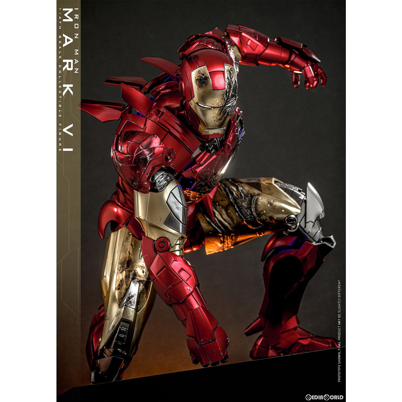 【新品即納】[FIG] クオーター・スケール アイアンマン・マーク6 アイアンマン2 1/4 完成品 可動フィギュア(QS#025) ホットトイズ(20250131)