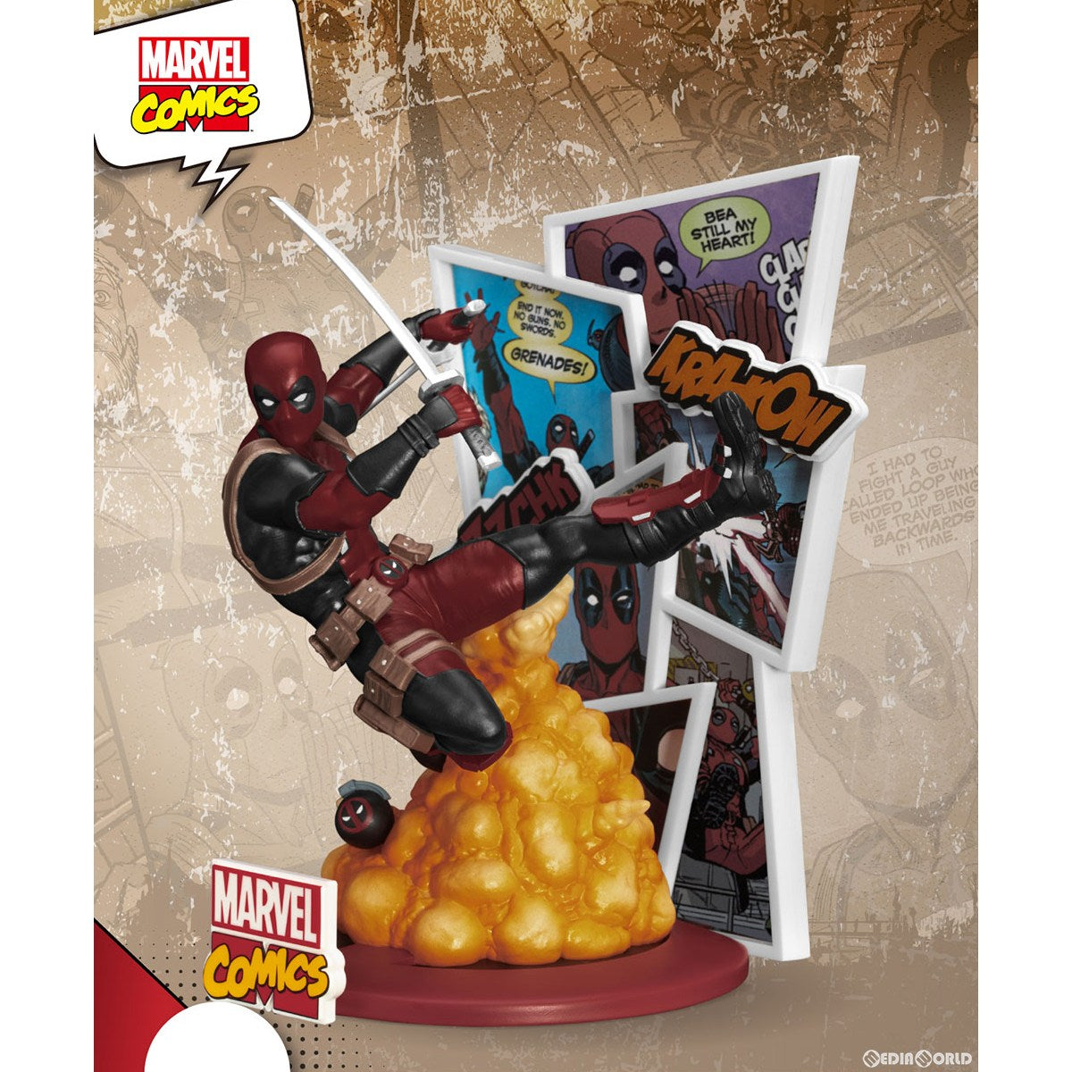 【新品即納】[FIG] Dステージ #150 デッドプール マーベル・コミック ジオラマ・スタチュー 完成品 フィギュア(DS-150) ビースト・キングダム/ホットトイズ(20240731)
