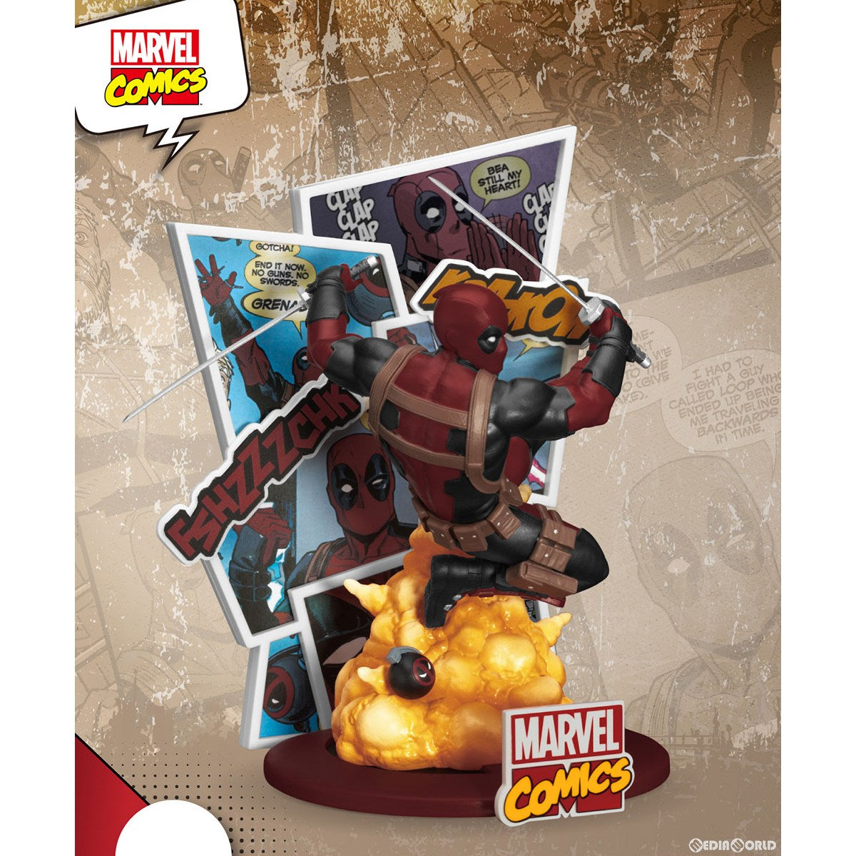 【新品即納】[FIG] Dステージ #150 デッドプール マーベル・コミック ジオラマ・スタチュー 完成品 フィギュア(DS-150) ビースト・キングダム/ホットトイズ(20240731)