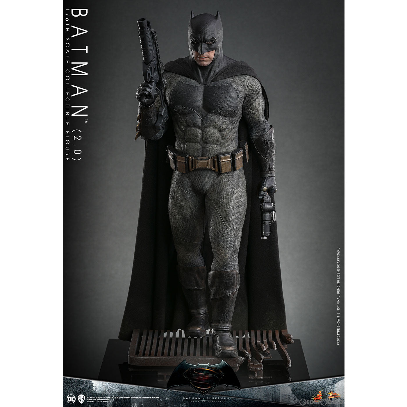 【中古即納】[FIG] ムービー・マスターピース バットマン(2.0版) バットマン vs スーパーマン ジャスティスの誕生 1/6 完成品 可動フィギュア(MM#731) ホットトイズ(20250531)