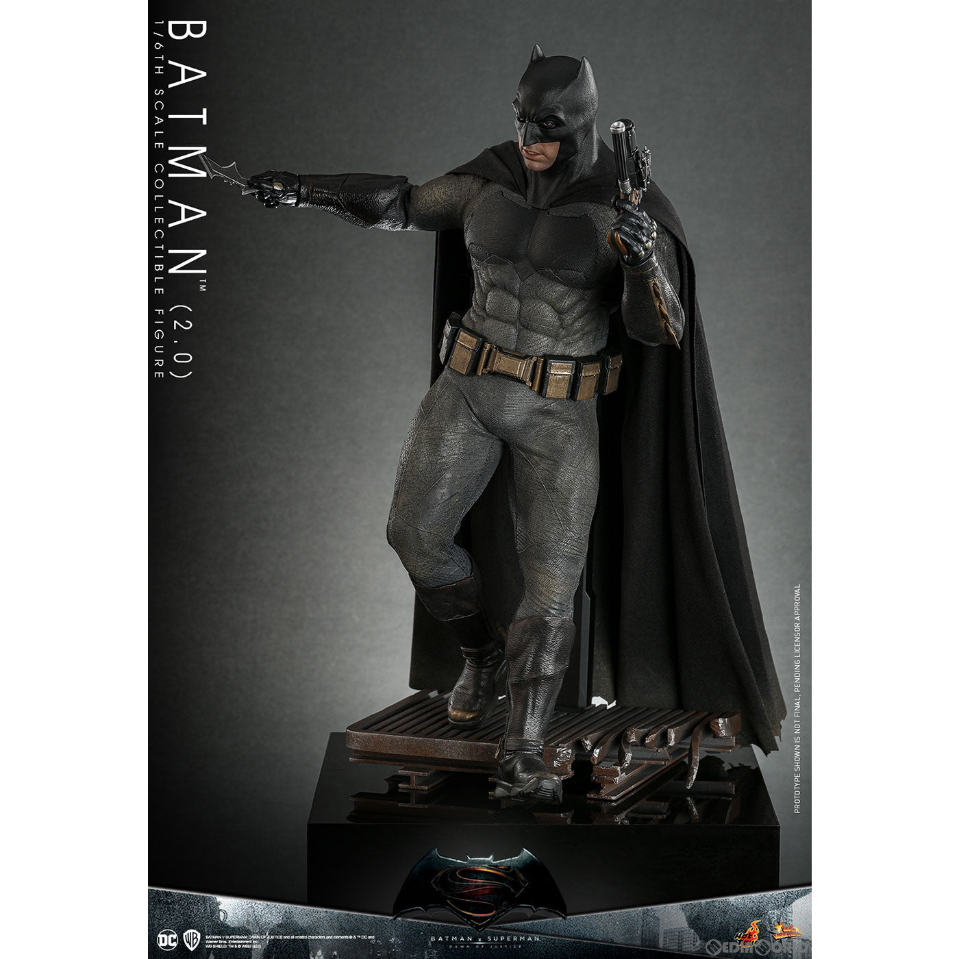 【中古即納】[FIG] ムービー・マスターピース バットマン(2.0版) バットマン vs スーパーマン ジャスティスの誕生 1/6 完成品 可動フィギュア(MM#731) ホットトイズ(20250531)