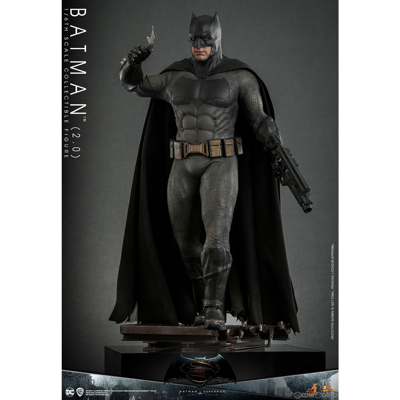 【中古即納】[FIG] ムービー・マスターピース バットマン(2.0版) バットマン vs スーパーマン ジャスティスの誕生 1/6 完成品 可動フィギュア(MM#731) ホットトイズ(20250531)