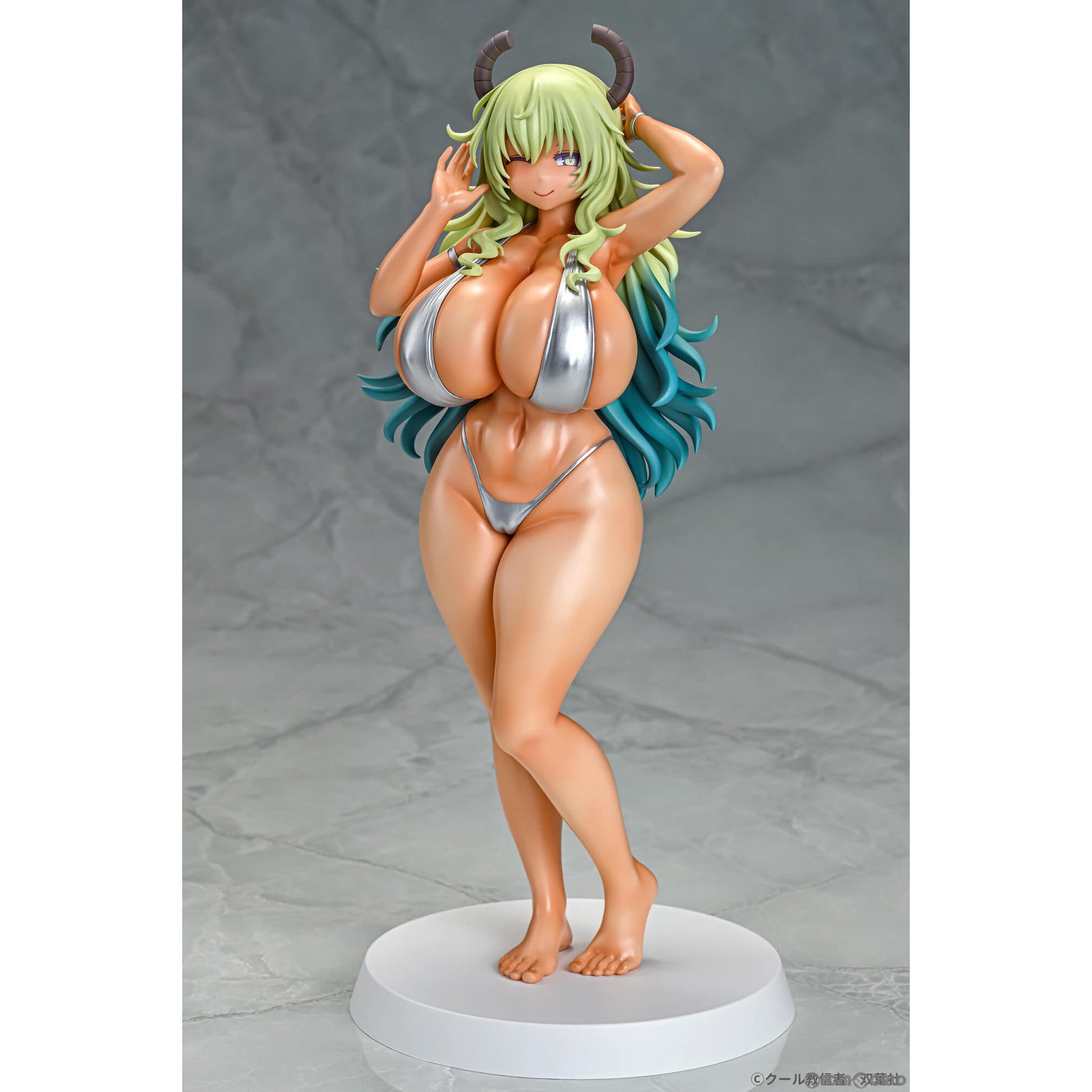 【新品即納】[FIG] ルコア ビキニスタイル 日焼けver. 小林さんちのメイドラゴン 1/7 完成品 フィギュア Q-six(キューシックス) (20240930)