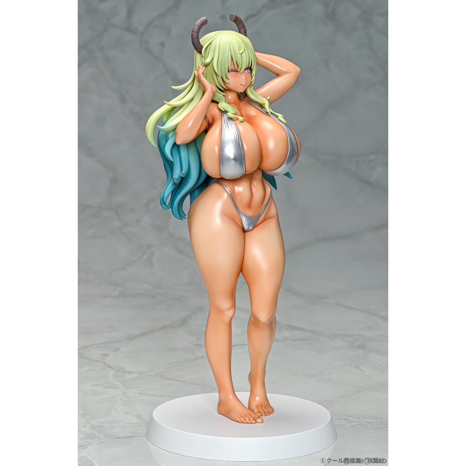 【新品即納】[FIG] ルコア ビキニスタイル 日焼けver. 小林さんちのメイドラゴン 1/7 完成品 フィギュア Q-six(キューシックス) (20240930)