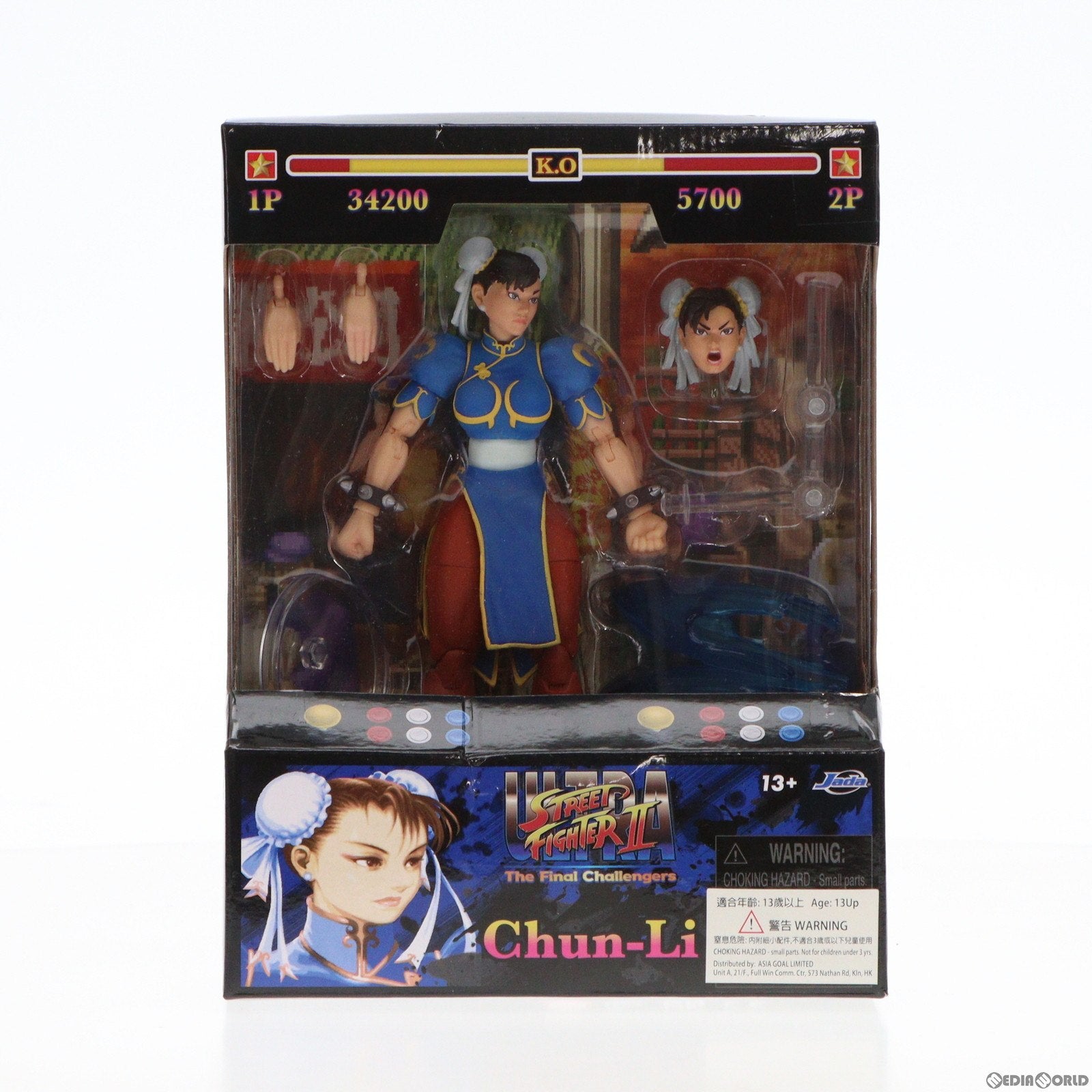 【中古即納】[FIG] 春麗(チュンリー) ウルトラストリートファイターII ザ・ファイナルチャレンジャーズ 1/12 完成品 6インチ アクションフィギュア Jada Toys(ジャダトイズ)(20230630)