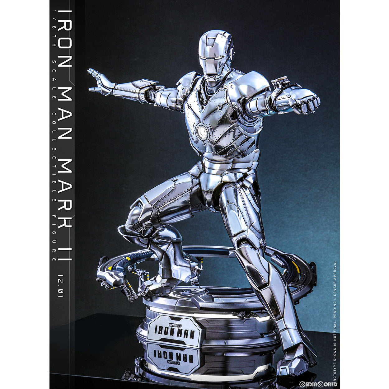 【新品即納】[FIG] ムービー・マスターピース DIECAST アイアンマン・マーク2(2.0版) 1/6 完成品 可動フィギュア(MM#733D59) ホットトイズ(20241031)