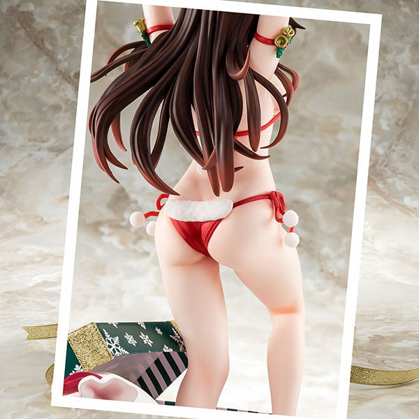 【中古即納】[FIG] あみあみ限定特典付属 水原千鶴(みずはらちづる) サンタビキニdeふわもこフィギュア 2nd Xmas 彼女、お借りします 1/6 完成品 フィギュア 箱入り娘(20230805)
