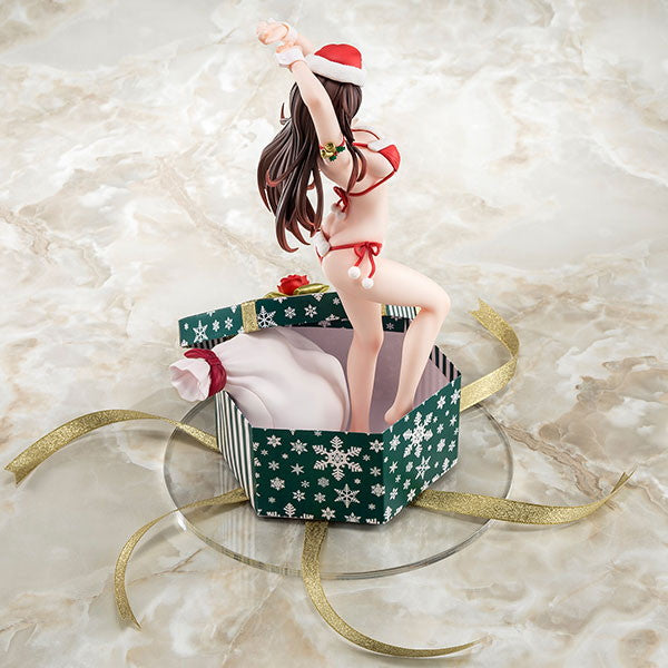 【中古即納】[FIG] あみあみ限定特典付属 水原千鶴(みずはらちづる) サンタビキニdeふわもこフィギュア 2nd Xmas 彼女、お借りします 1/6 完成品 フィギュア 箱入り娘(20230805)