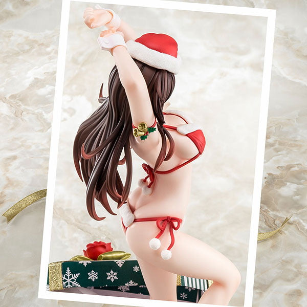 【中古即納】[FIG] あみあみ限定特典付属 水原千鶴(みずはらちづる) サンタビキニdeふわもこフィギュア 2nd Xmas 彼女、お借りします 1/6 完成品 フィギュア 箱入り娘(20230805)
