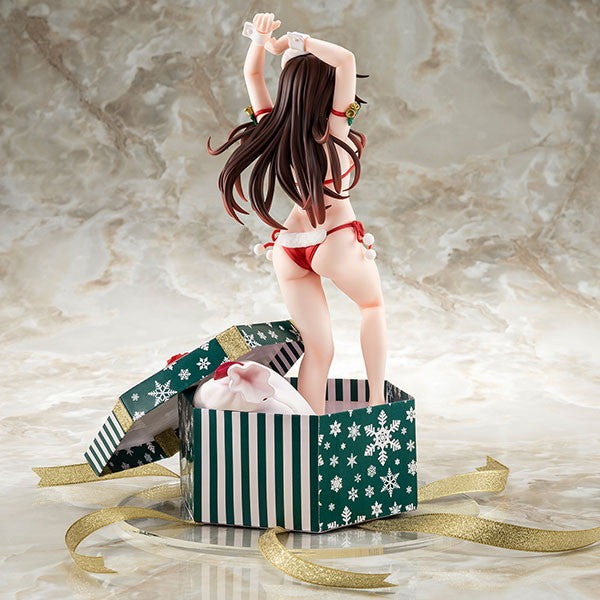 【中古即納】[FIG] あみあみ限定特典付属 水原千鶴(みずはらちづる) サンタビキニdeふわもこフィギュア 2nd Xmas 彼女、お借りします 1/6 完成品 フィギュア 箱入り娘(20230805)