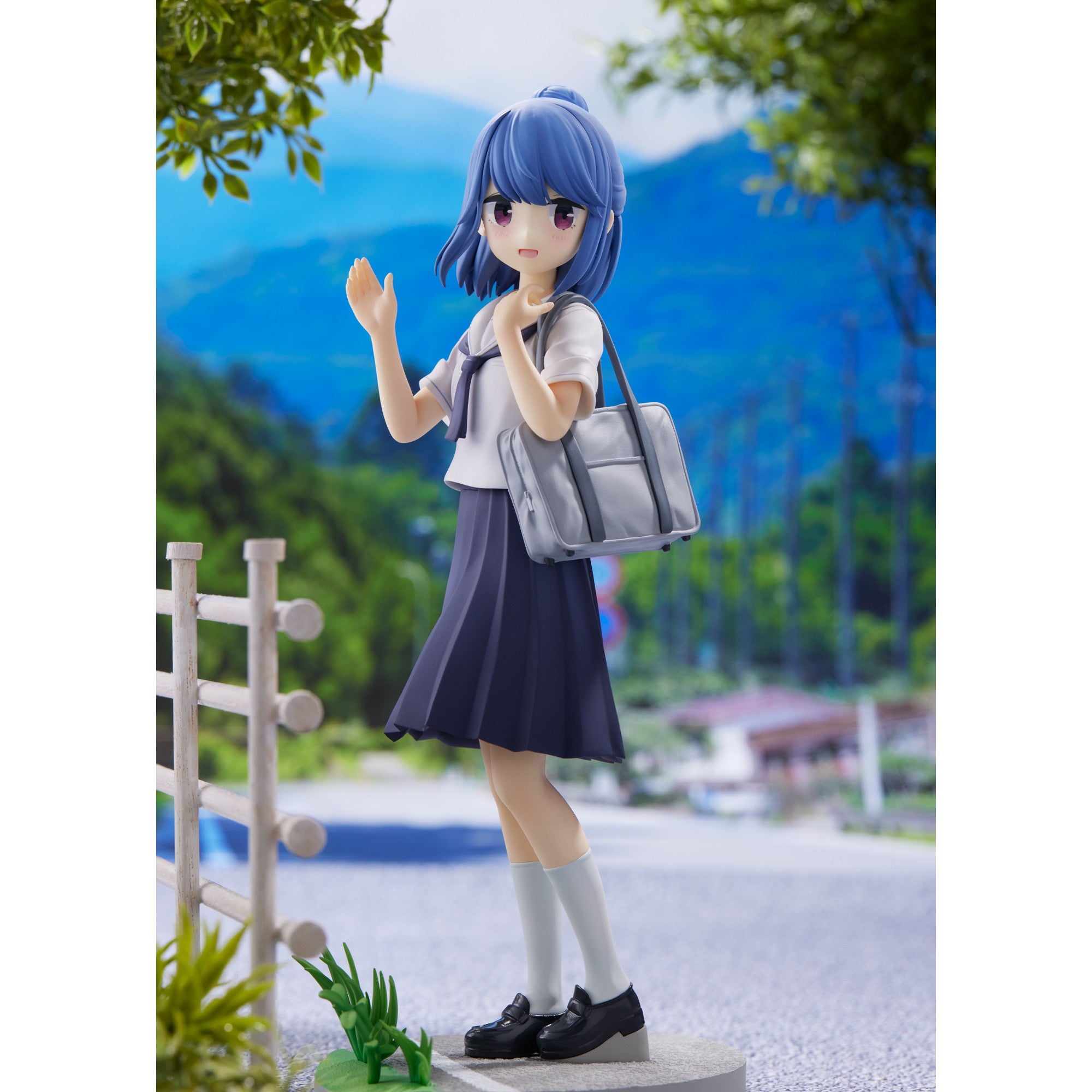 【中古即納】[FIG] PLUM直販限定 志摩リン[中学生Ver.](ほほえみVer.)(しまりん) ゆるキャン△ SEASON2 1/7 完成品 フィギュア(LPF213) PLUM(プラム)(20230131)