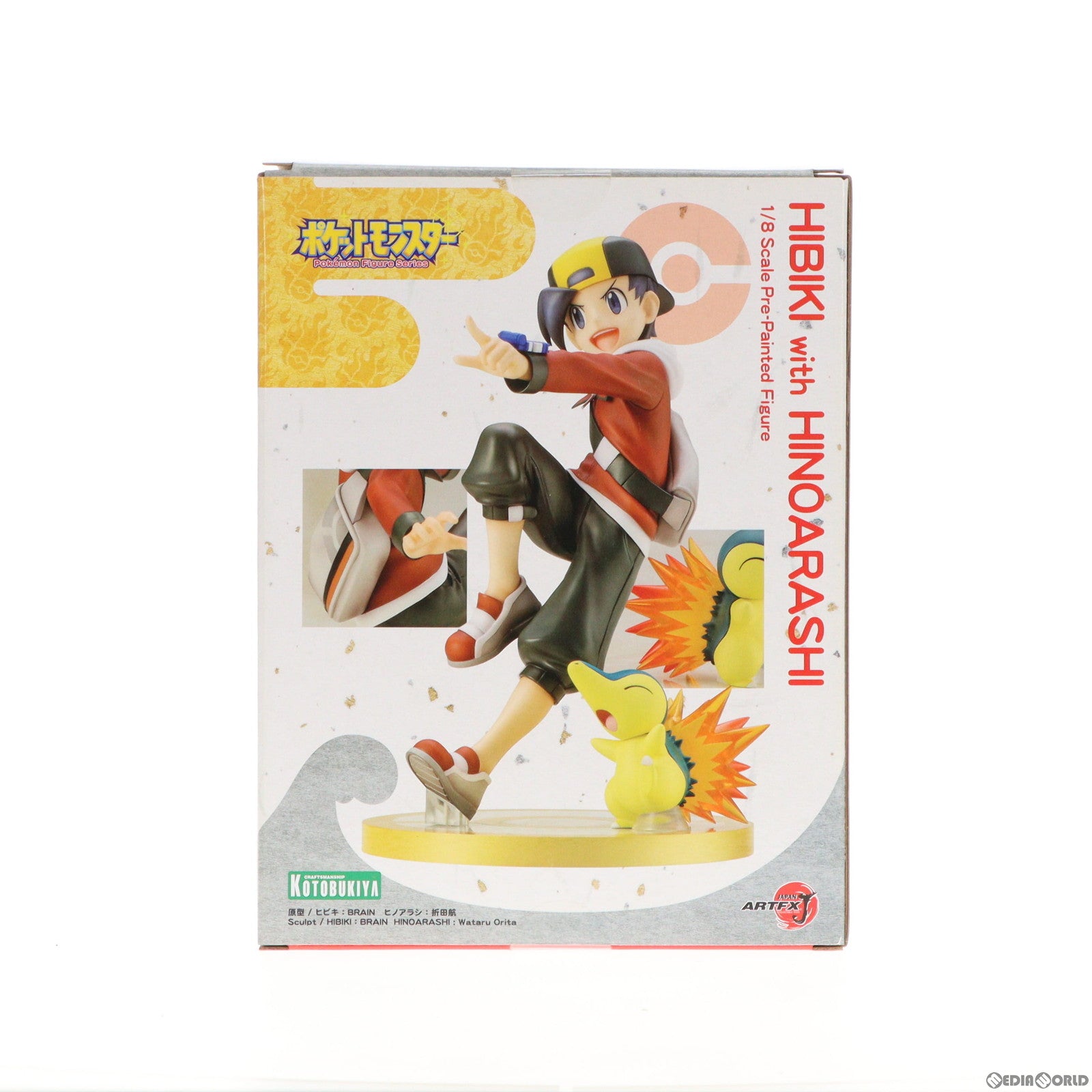 【中古即納】[FIG] ポケモンセンター&コトブキヤショップ限定特典付属 ARTFX J ヒビキ with ヒノアラシ ポケットモンスター 1/8 完成品 フィギュア(PP759) コトブキヤ(20190525)