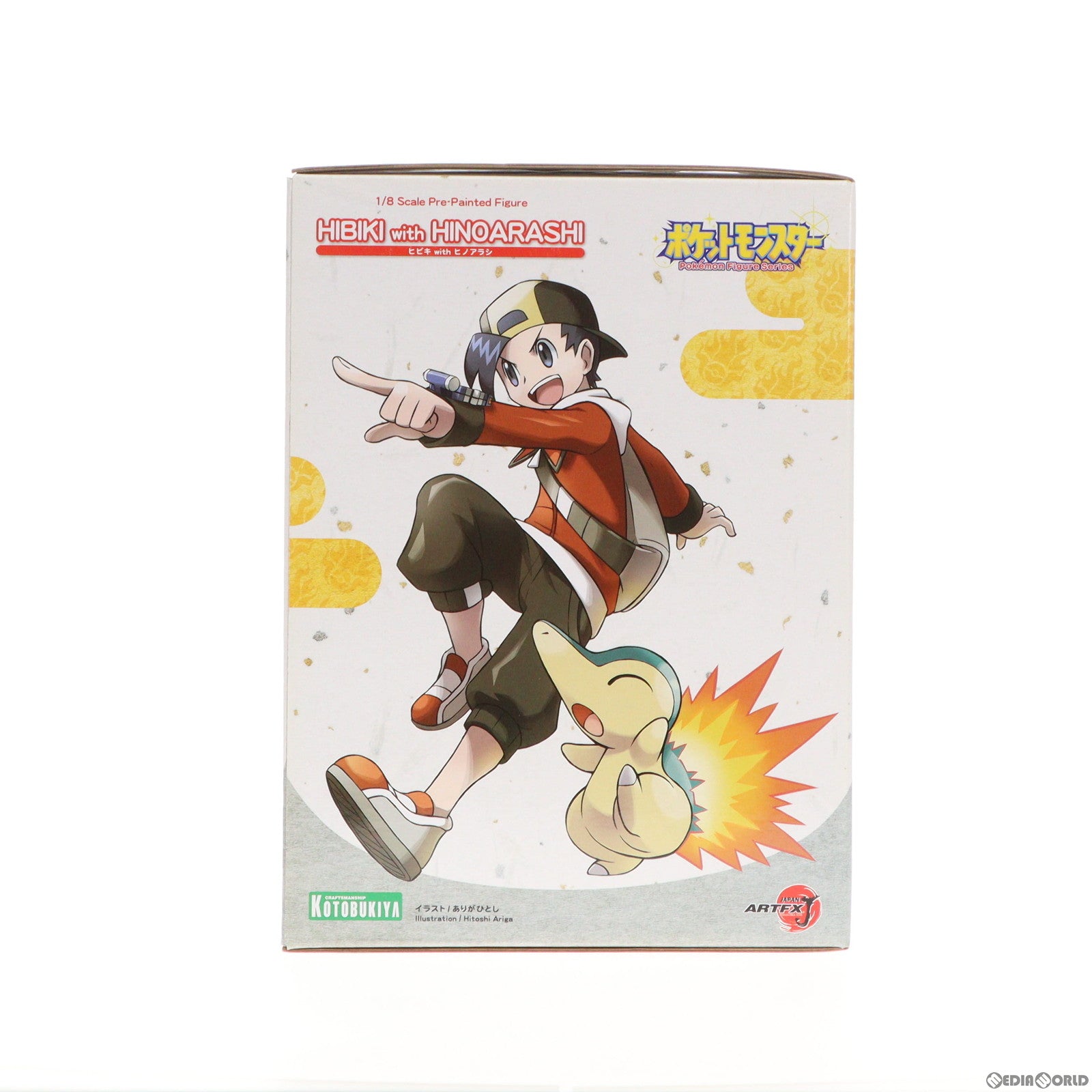 【中古即納】[FIG] ポケモンセンター&コトブキヤショップ限定特典付属 ARTFX J ヒビキ with ヒノアラシ ポケットモンスター 1/8 完成品 フィギュア(PP759) コトブキヤ(20190525)