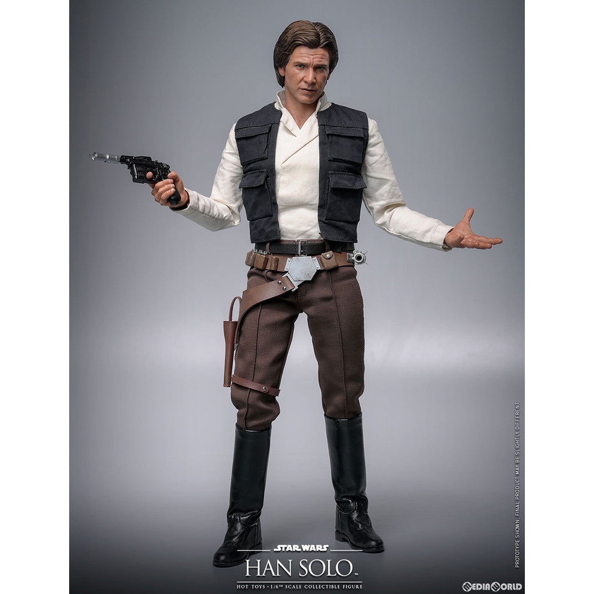 【新品即納】[FIG] ムービー・マスターピース ハン・ソロ STAR WARS(スター・ウォーズ) エピソード6/ジェダイの帰還 1/6 完成品 可動フィギュア(MM#740) ホットトイズ(20250731)