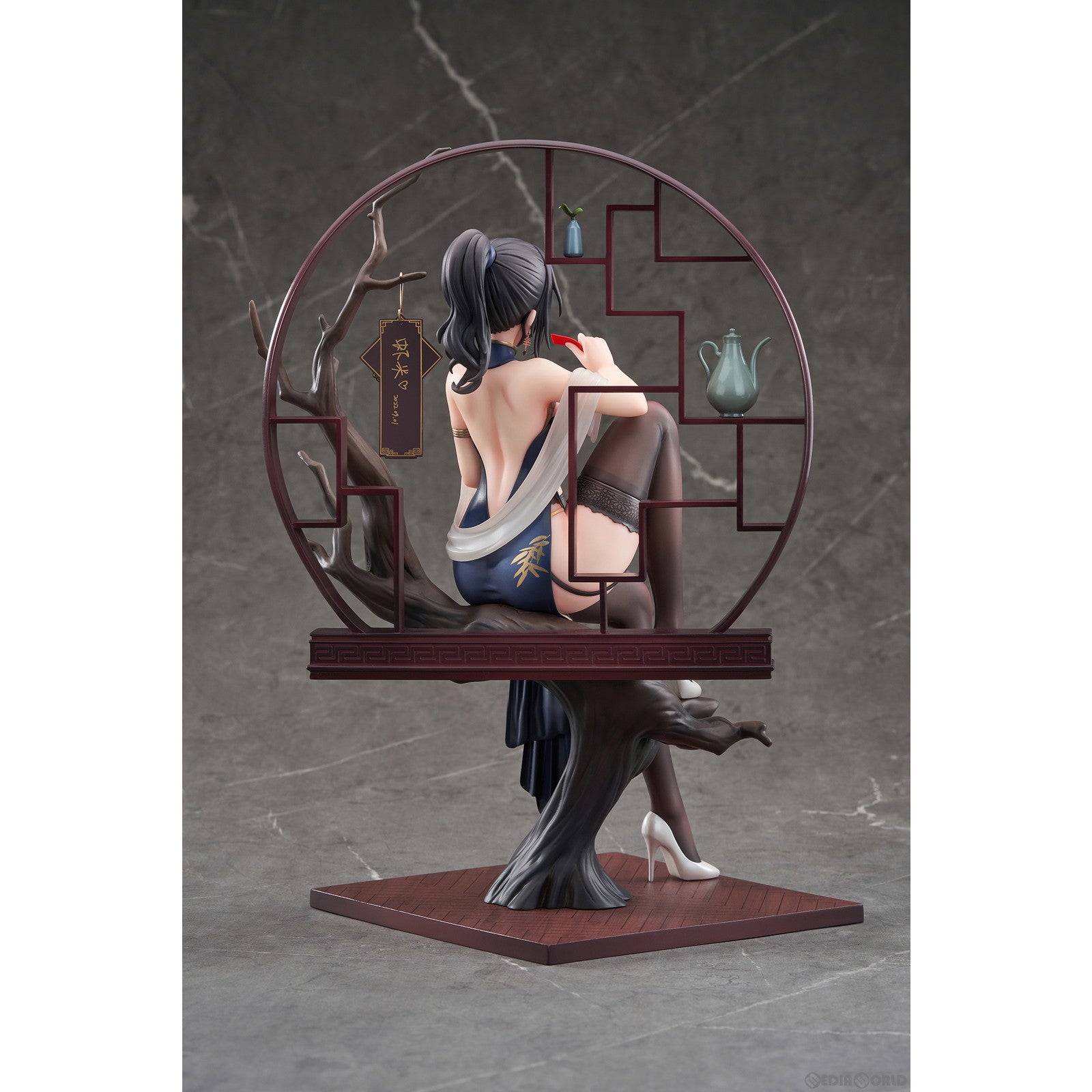 【新品即納】[FIG] ポストカード3枚付属 XIAMI(シャミ) 「幸」相逢 チャイナドレス 玄墨Ver. 1/7 完成品 フィギュア APEX(エーペックス)/東京フィギュア(20250331)