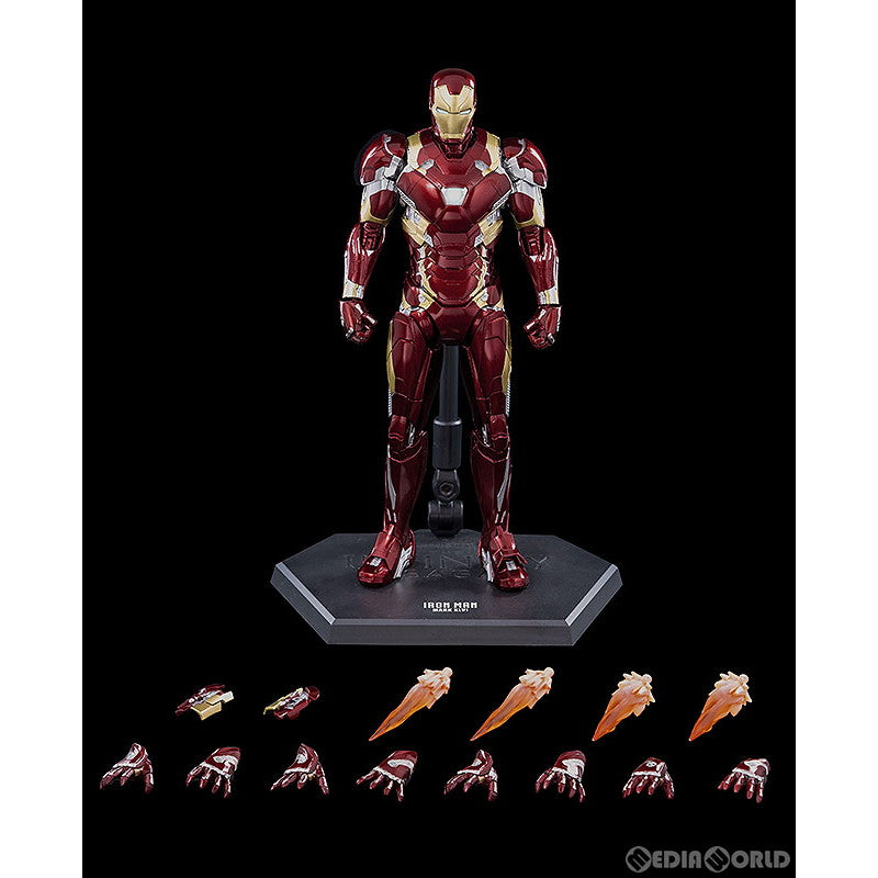 【中古即納】[FIG] (再販) DLX Iron Man Mark 46(DLX アイアンマン・マーク46) Marvel Studios' The Infinity Saga(マーベル・スタジオ『インフィニティ・サーガ』) 1/12 完成品 可動フィギュア threezero(20250430)