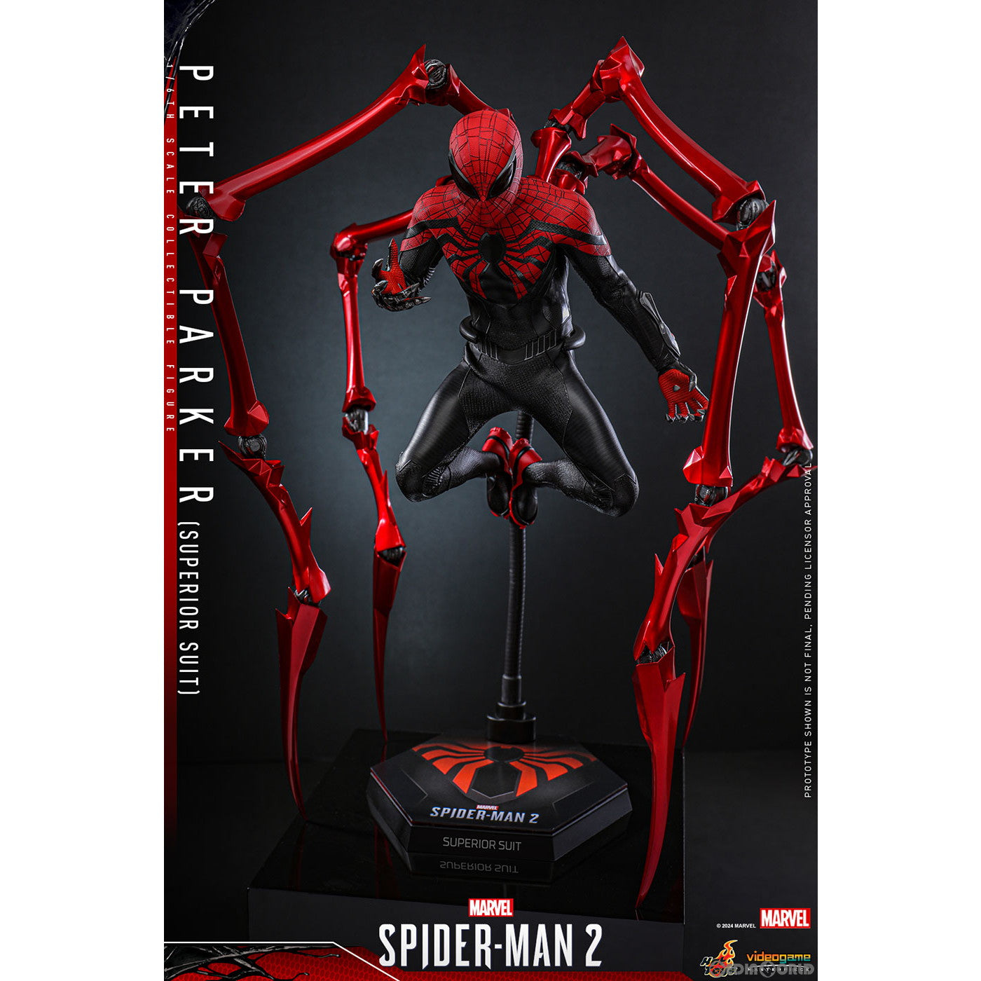 【新品即納】[FIG] ビデオゲーム・マスターピース ピーター・パーカー/スパイダーマン(スーペリア・スーツ) Marvel's Spider-Man 2(スパイダーマン2) 1/6 完成品 可動フィギュア(VGM#61) ホットトイズ(20250430)