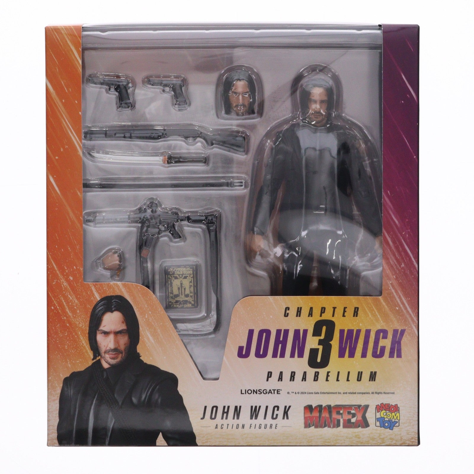 【中古即納】[FIG] マフェックス No.233 MAFEX JOHN WICK(CHAPTER 3)(ジョン・ウィック チャプター3) JOHN WICK:PARABELLUM(ジョン・ウィック パラベラム) 完成品 可動フィギュア メディコム・トイ(20250228)