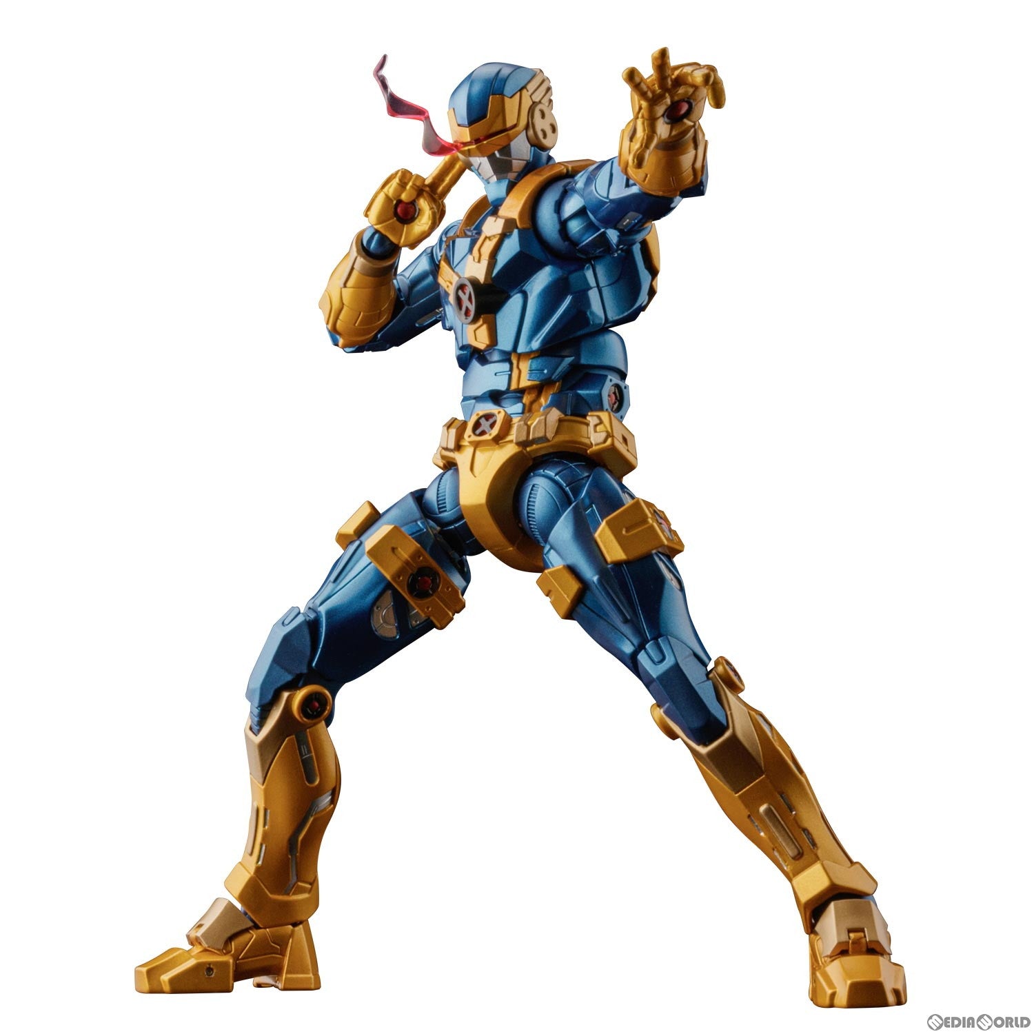 【中古即納】[FIG] FIGHTING ARMOR(ファイティングアーマー) サイクロップス MARVEL(マーベル) 完成品 可動フィギュア 千値練(せんちねる)(20240801)