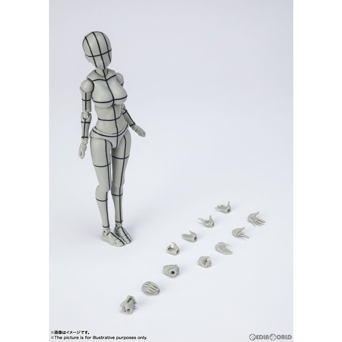 【新品即納】[FIG] (再販) S.H.Figuarts(フィギュアーツ) ボディちゃん -矢吹健太朗- Edition ワイヤーフレーム(Gray Color Ver.) ボディくん/ボディちゃんシリーズ 完成品 可動フィギュア バンダイスピリッツ(20240720)