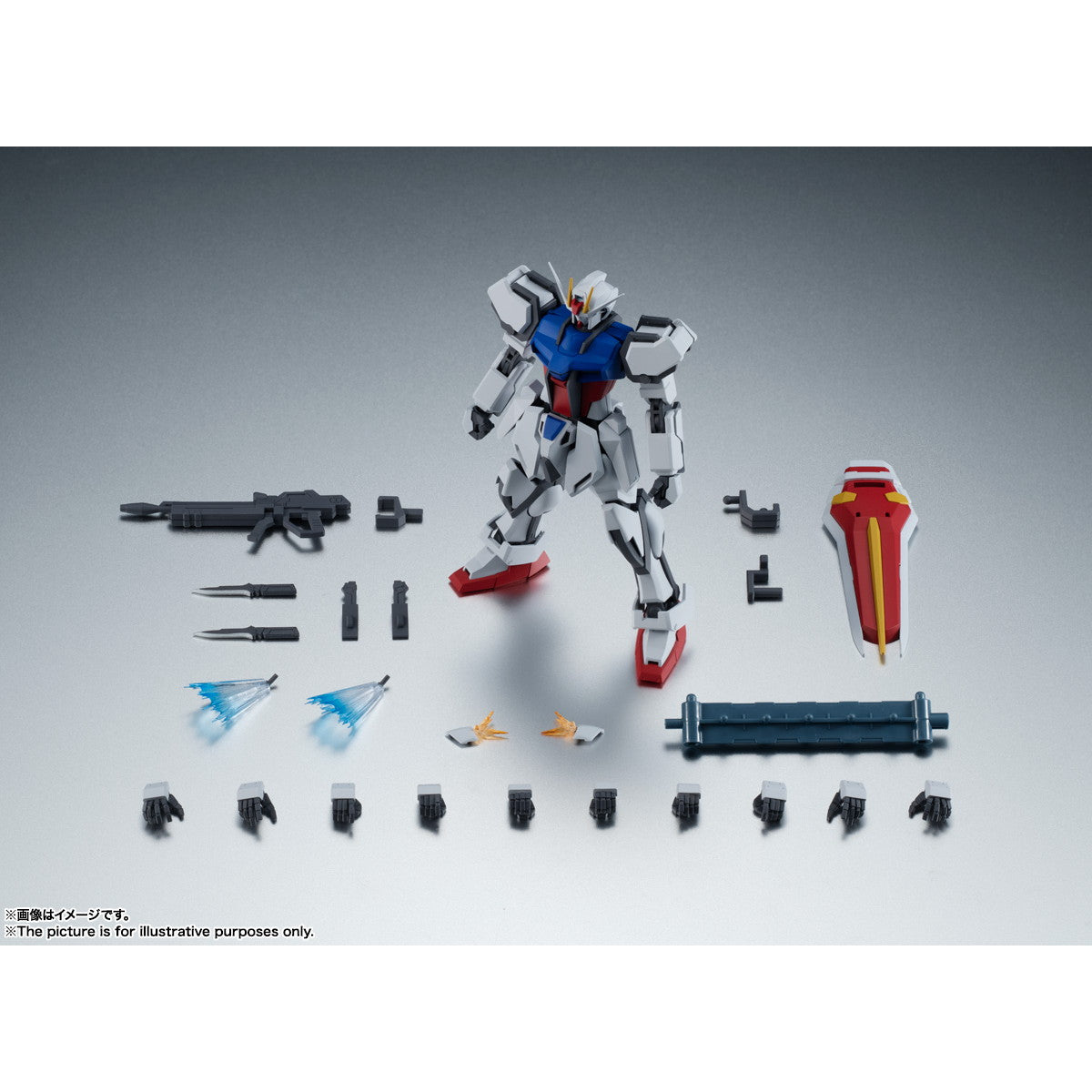 【新品即納】[FIG] (再々販) ROBOT魂(SIDE MS) GAT-X105 ストライクガンダム ver. A.N.I.M.E. 機動戦士ガンダムSEED(シード) 完成品 可動フィギュア バンダイスピリッツ(20251018)