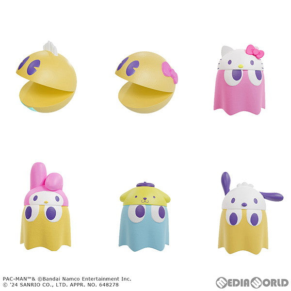 【新品即納】[BOX][FIG] (再販) ちびコレクトフィギュアvol.1 パックマン×サンリオキャラクターズ フィギュア(6個) メガハウス(20240831)