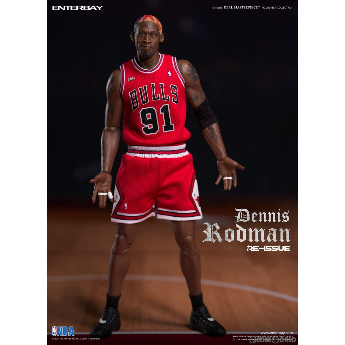 【新品即納】[FIG] (限定再販)リアルマスターピース NBAコレクション デニス・ロッドマン 1/6 コレクティブル フィギュア 完成品 可動フィギュア ENTERBAY(エンターベイ)(20241231)