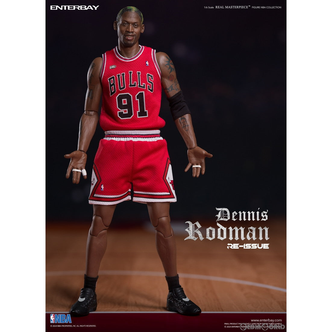 【新品即納】[FIG] (限定再販)リアルマスターピース NBAコレクション デニス・ロッドマン 1/6 コレクティブル フィギュア 完成品 可動フィギュア ENTERBAY(エンターベイ)(20241231)