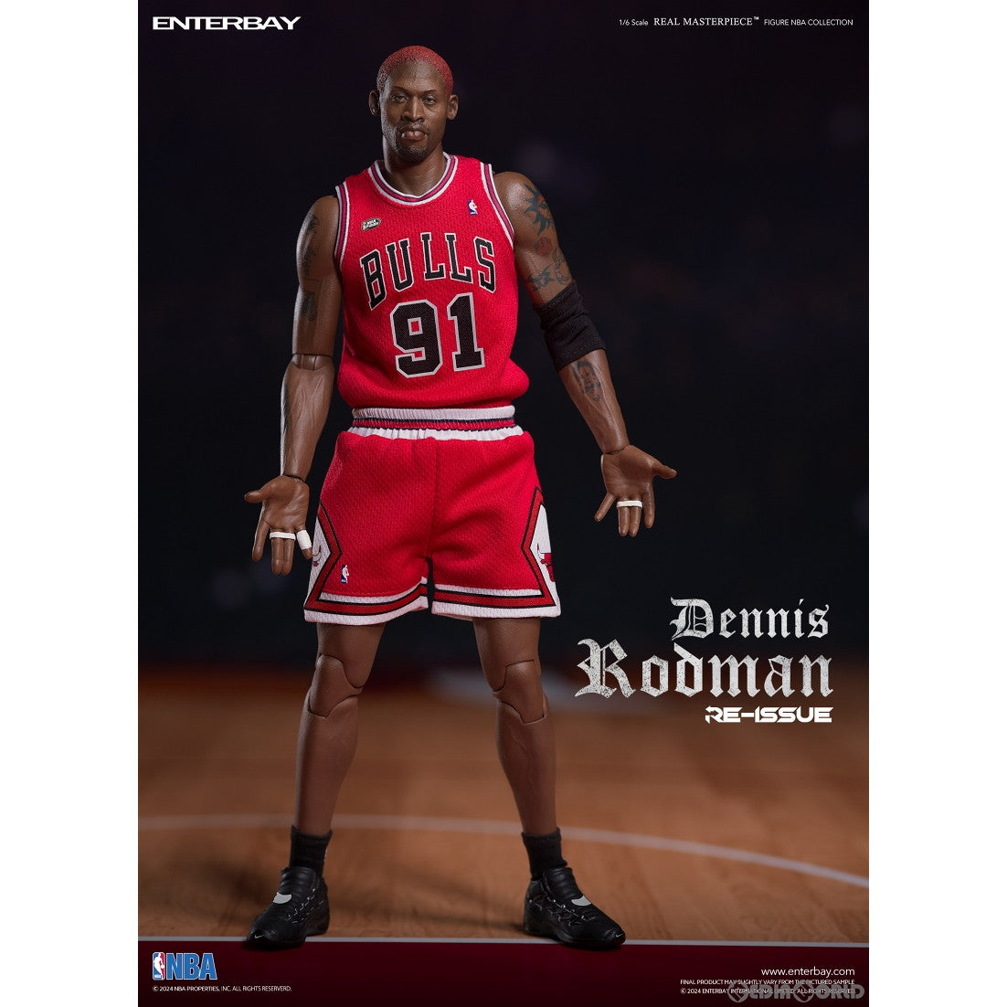 【新品即納】[FIG] (限定再販)リアルマスターピース NBAコレクション デニス・ロッドマン 1/6 コレクティブル フィギュア 完成品 可動フィギュア ENTERBAY(エンターベイ)(20241231)