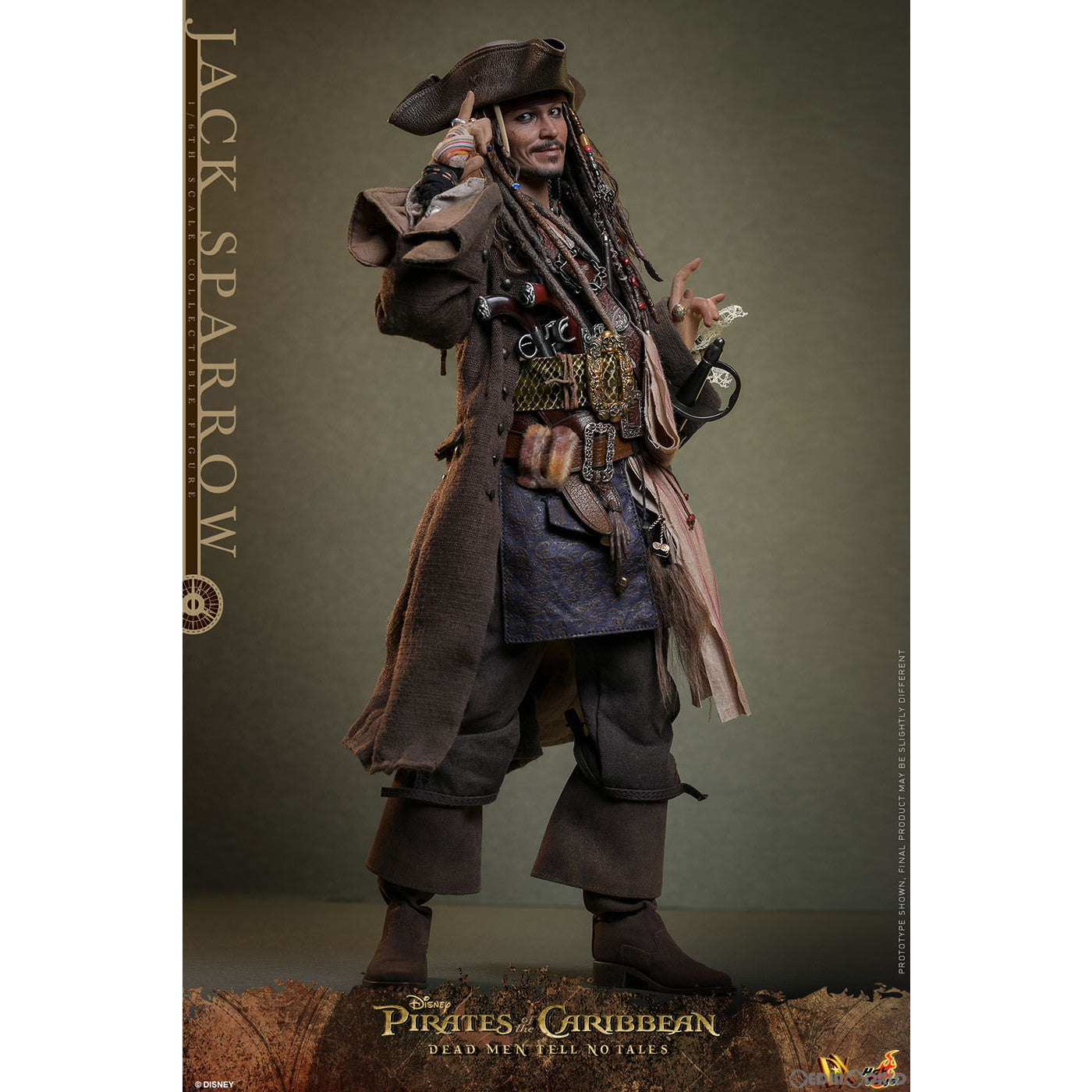【新品即納】[FIG] ムービー・マスターピース DX ジャック・スパロウ(2.0版) パイレーツ・オブ・カリビアン/最後の海賊 1/6 完成品 可動フィギュア(DX#37) ホットトイズ(20250331)