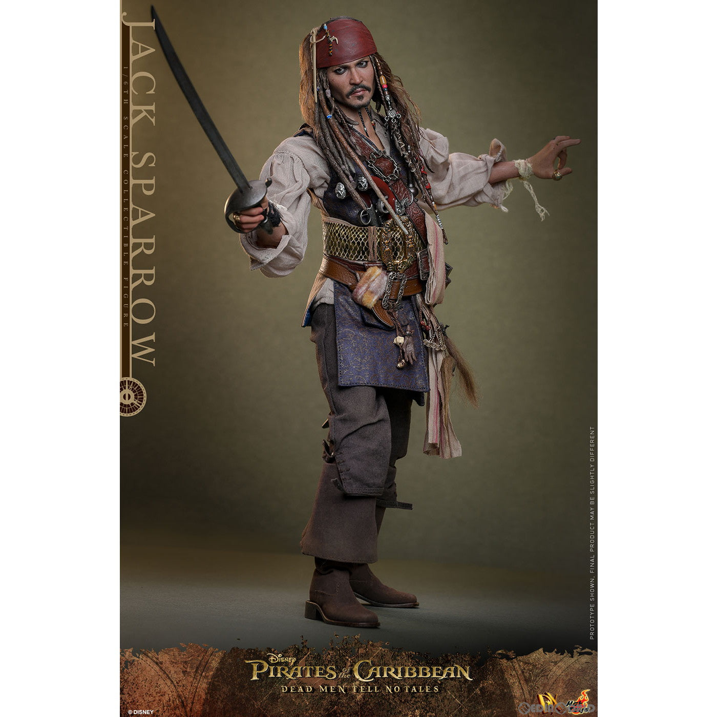 【新品即納】[FIG] ムービー・マスターピース DX ジャック・スパロウ(2.0版) パイレーツ・オブ・カリビアン/最後の海賊 1/6 完成品 可動フィギュア(DX#37) ホットトイズ(20250331)