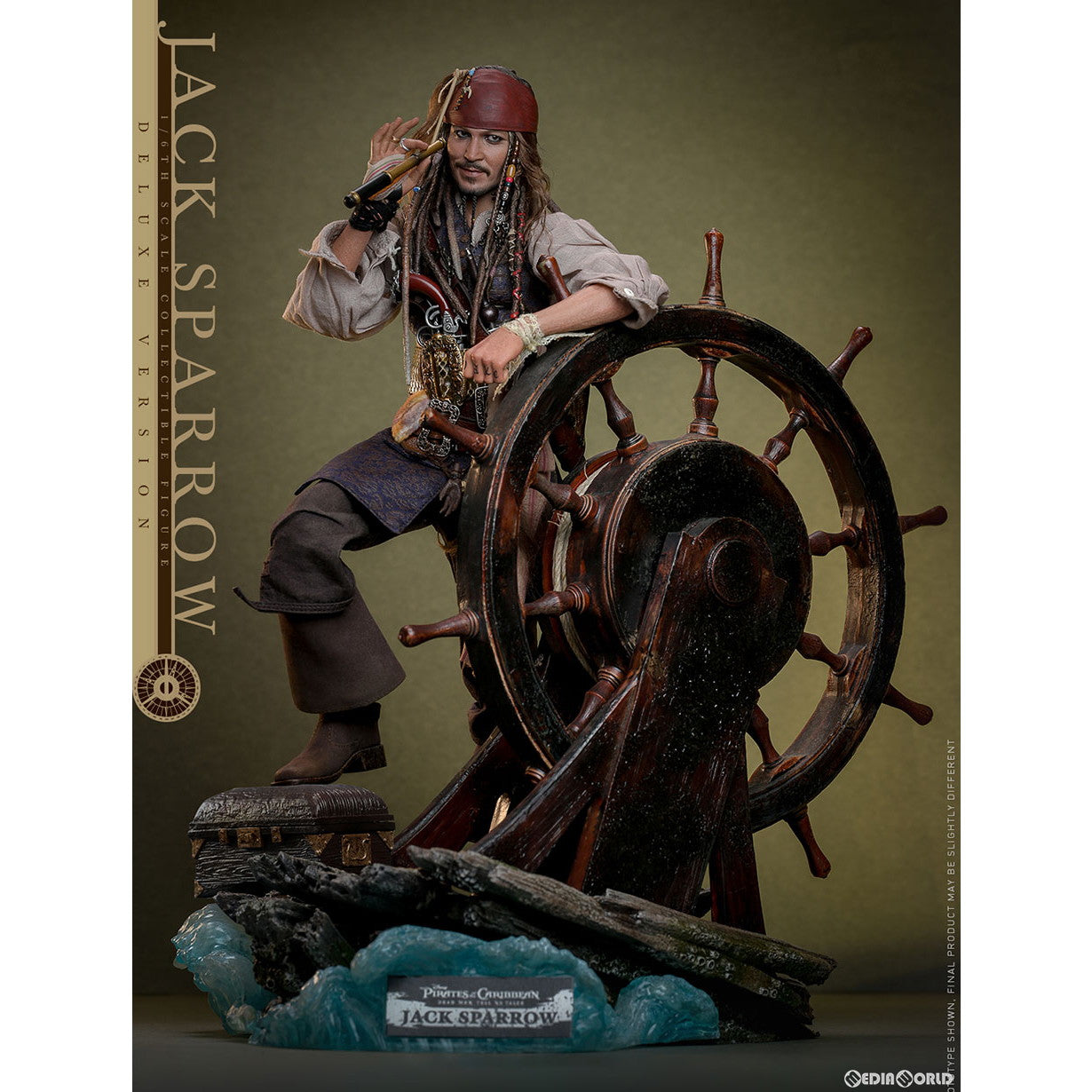 【新品即納】[FIG] ムービー・マスターピース DX ジャック・スパロウ(2.0/デラックス版) パイレーツ・オブ・カリビアン/最後の海賊 1/6 完成品 可動フィギュア(DX#38) ホットトイズ(20250331)