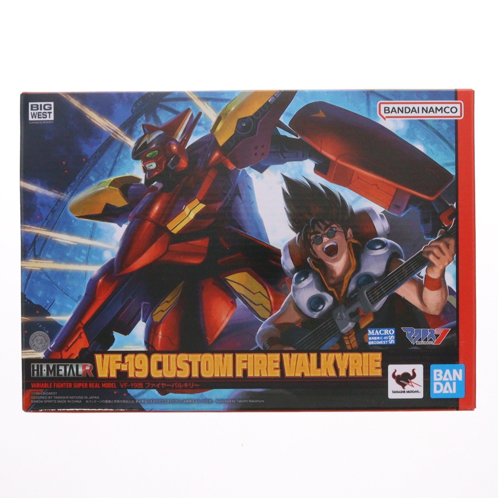 【中古即納】[FIG] HI-METAL R VF-19改 ファイヤーバルキリー マクロス7 完成品 可動フィギュア バンダイスピリッツ(20240809)