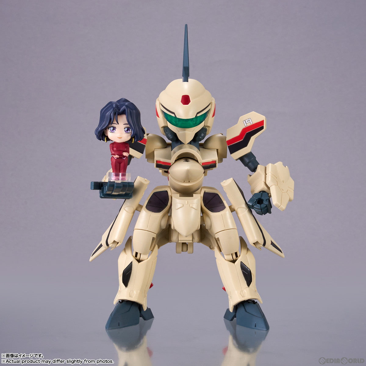 【中古即納】[FIG] TINY SESSION(タイニーセッション) YF-19(イサム・ダイソン機) with ミュン・ファン・ローン マクロスプラス 完成品 可動フィギュア バンダイスピリッツ(20240809)