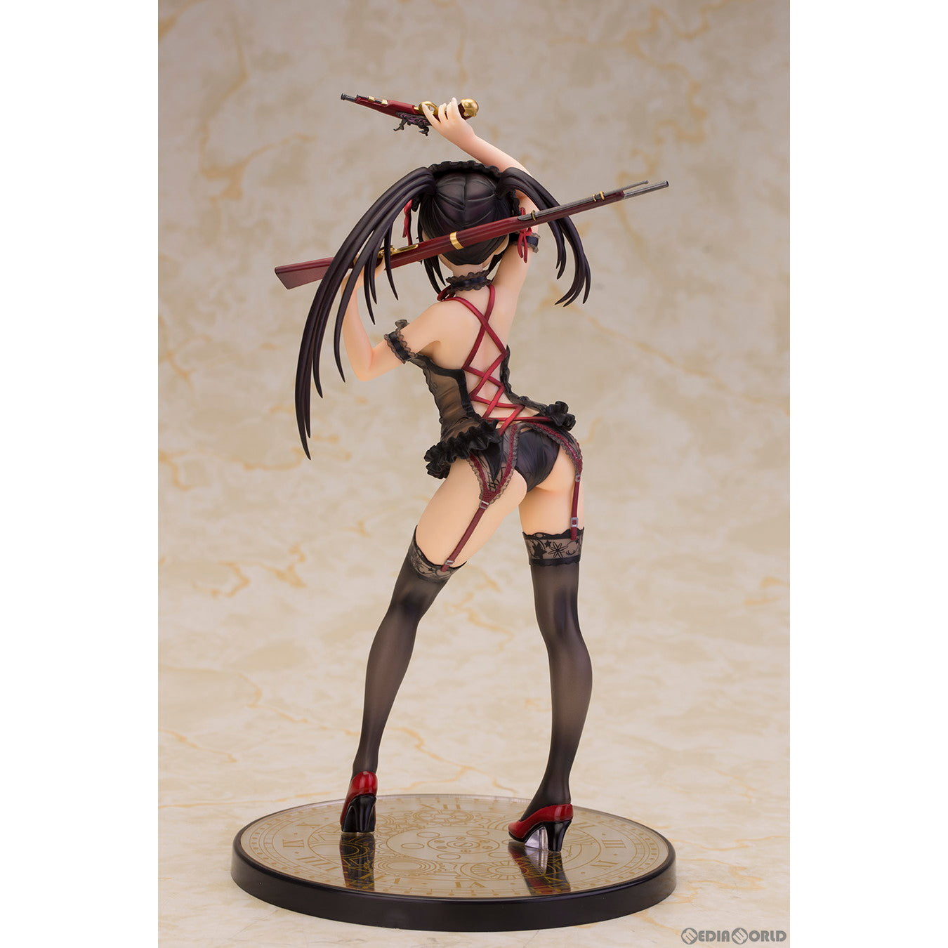 【中古即納】[FIG] (再販)時崎狂三(ときさきくるみ) ランジェリーVer. Black color デート・ア・ライブ 1/7 完成品 フィギュア(AX-0302) アルファマックス(20240831)