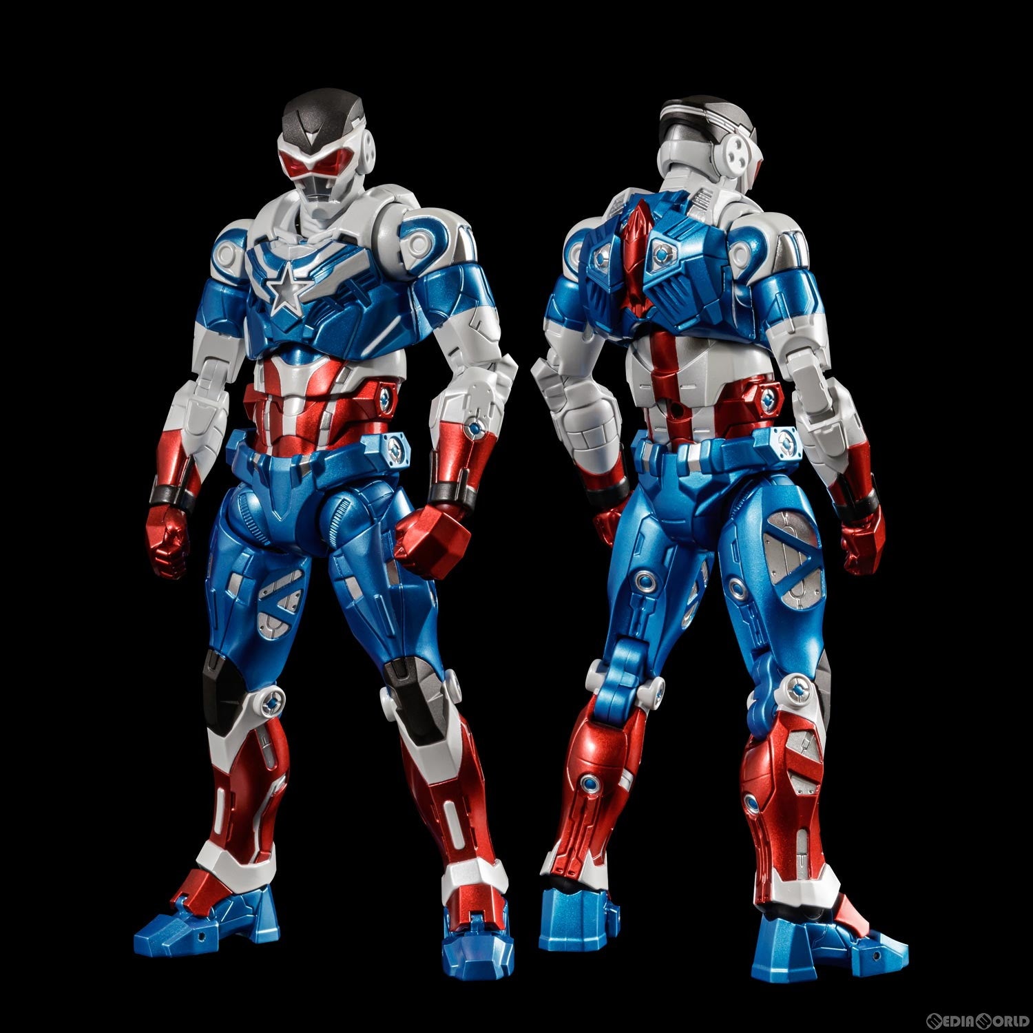 【中古即納】[FIG] FIGHTING ARMOR(ファイティングアーマー) キャプテン・アメリカ(Sam Wilson ver.) MARVEL(マーベル) 完成品 可動フィギュア 千値練(せんちねる)(20240901)