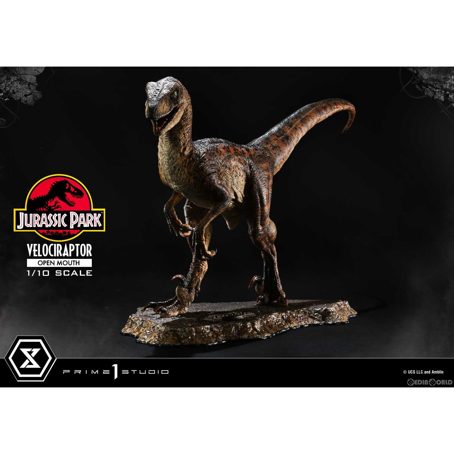 【新品即納】[FIG] プライムコレクタブルフィギュア ヴェロキラプトル オープンマウス ジュラシック・パーク 1/10 完成品 フィギュア(PCFJP-07) プライム1スタジオ(20250906)