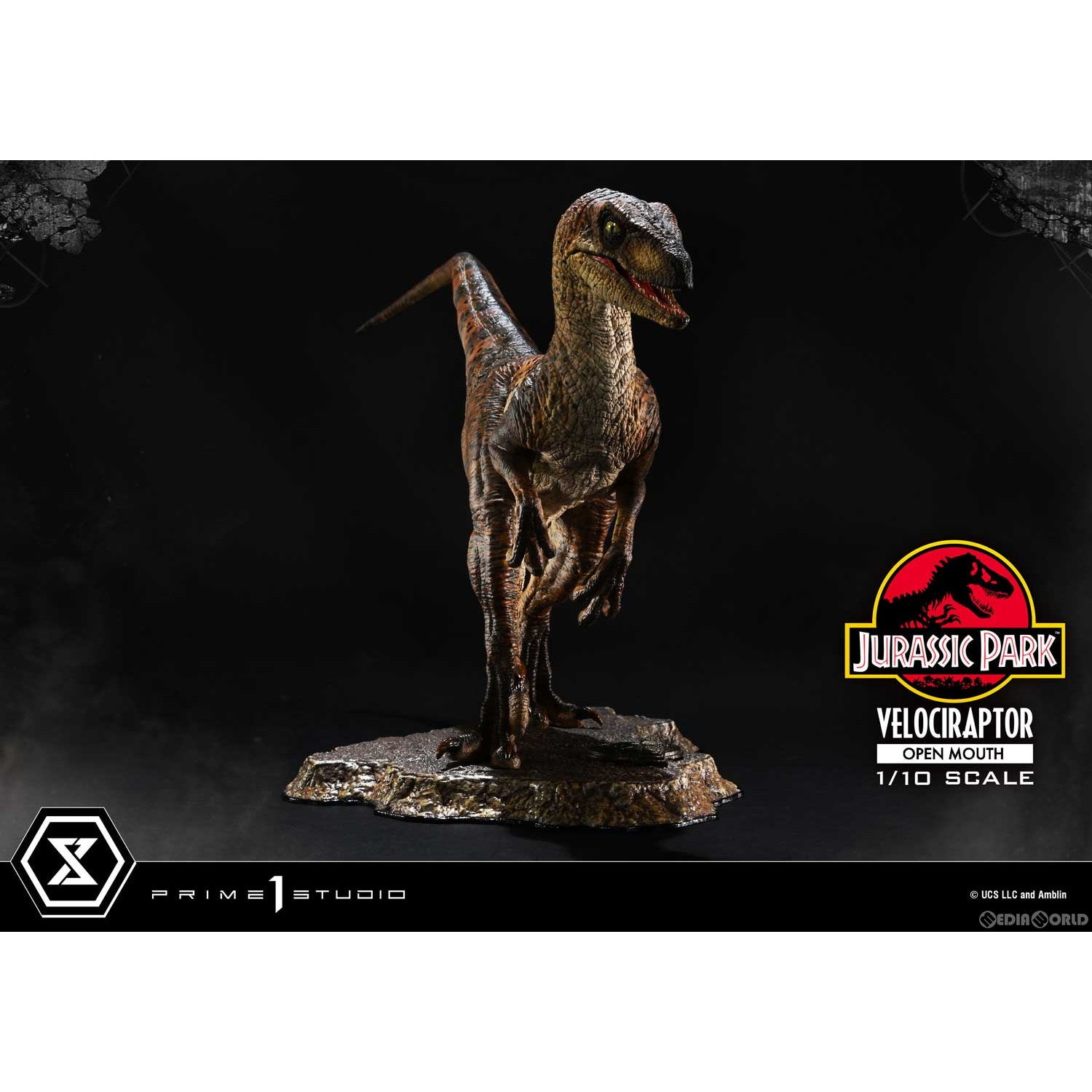【新品即納】[FIG] プライムコレクタブルフィギュア ヴェロキラプトル オープンマウス ジュラシック・パーク 1/10 完成品 フィギュア(PCFJP-07) プライム1スタジオ(20250906)