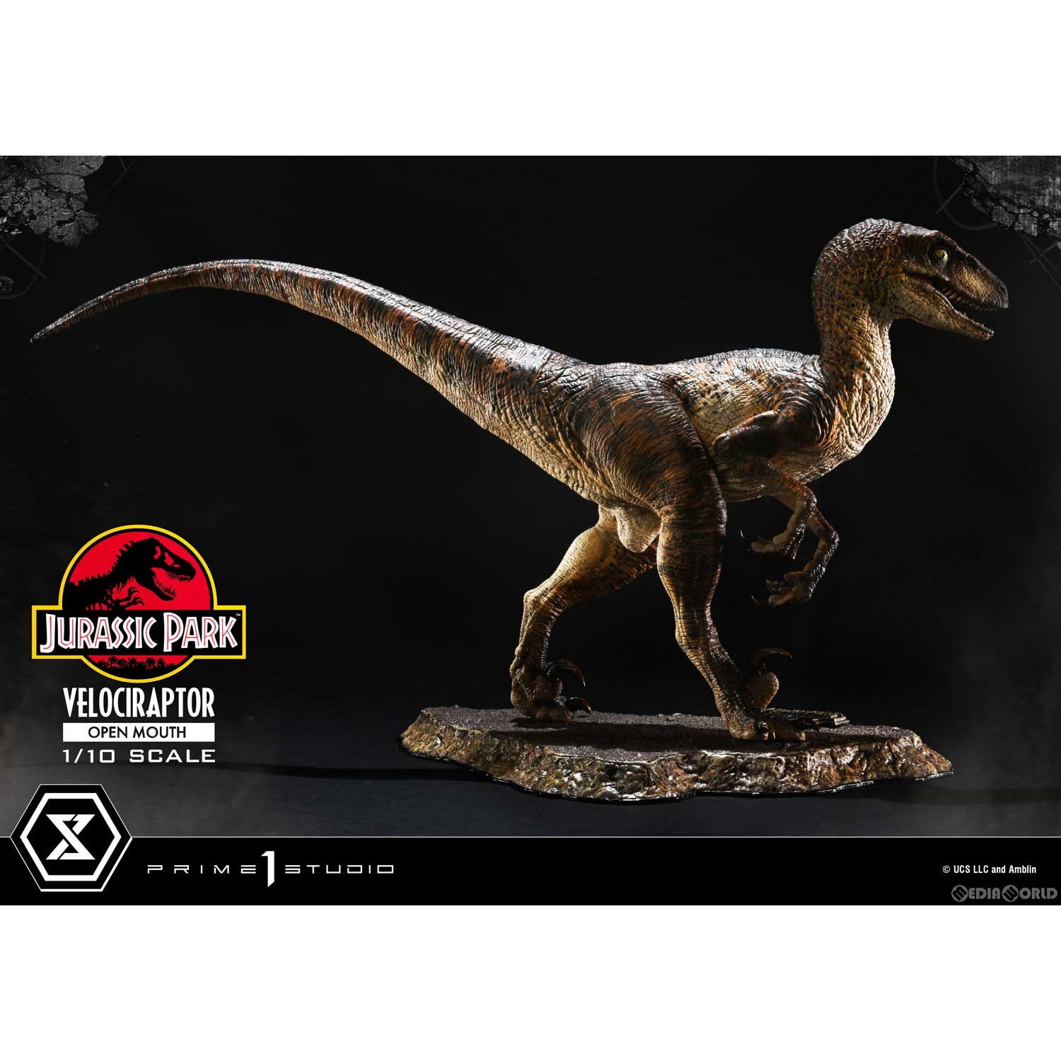 【新品即納】[FIG] プライムコレクタブルフィギュア ヴェロキラプトル オープンマウス ジュラシック・パーク 1/10 完成品 フィギュア(PCFJP-07) プライム1スタジオ(20250906)