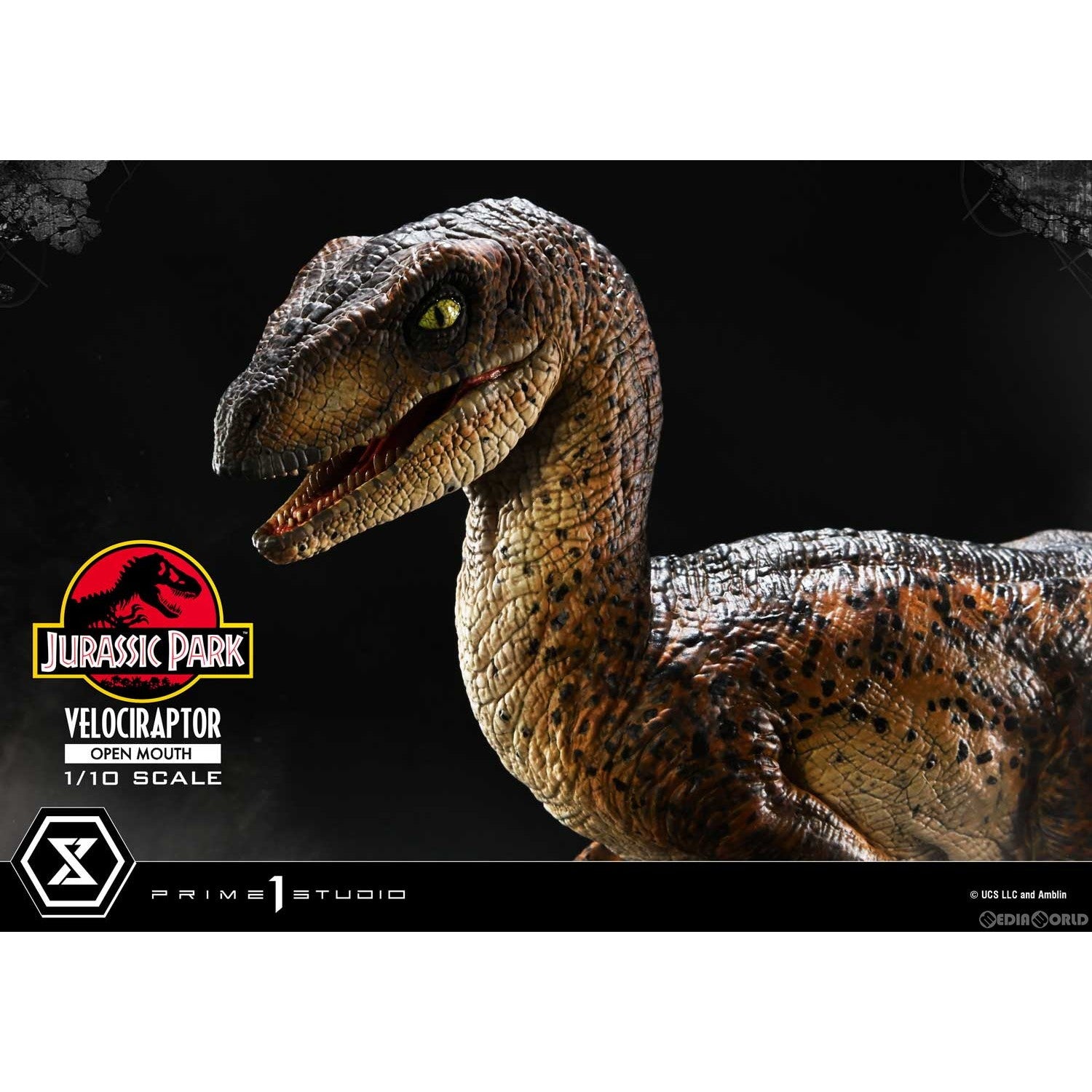 【新品即納】[FIG] プライムコレクタブルフィギュア ヴェロキラプトル オープンマウス ジュラシック・パーク 1/10 完成品 フィギュア(PCFJP-07) プライム1スタジオ(20250906)