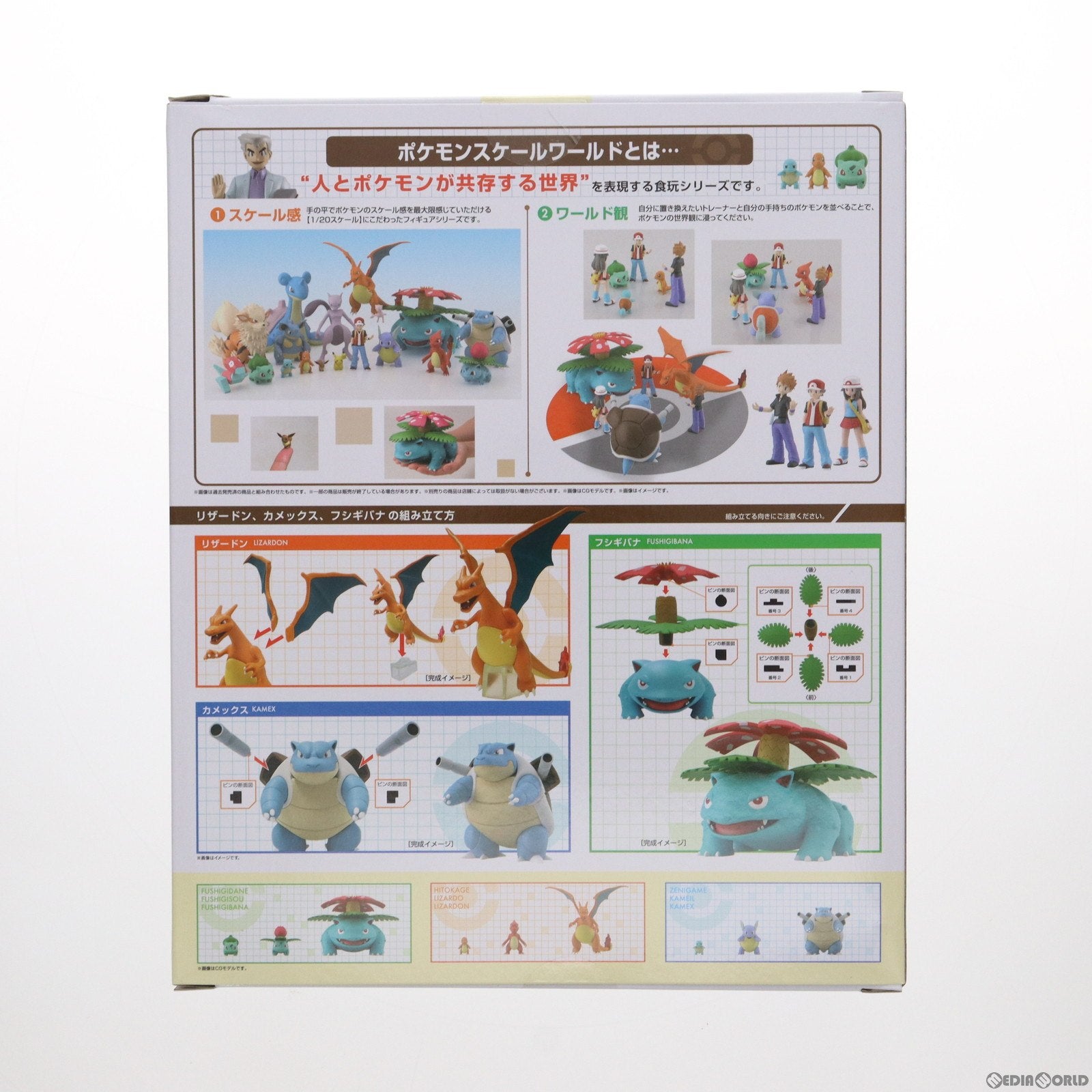 【中古即納】[FIG] (再販)(食玩) プレミアムバンダイ限定 ポケモンスケールワールド カントー地方 オーキド博士セット ポケットモンスター 1/20 フィギュア バンダイ(20230228)