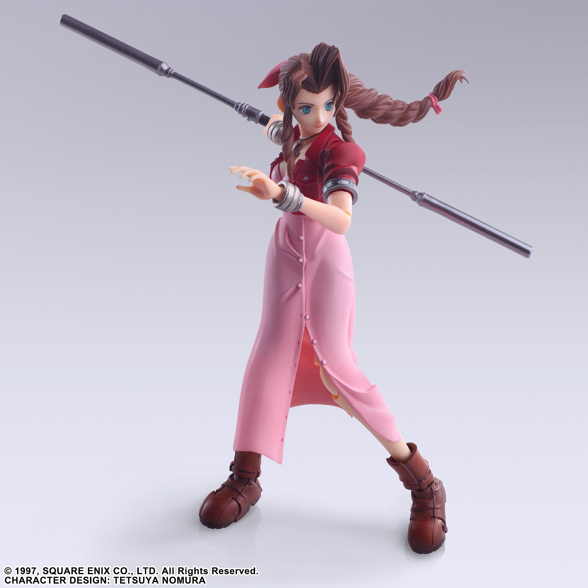 【新品即納】[FIG] (再販) BRING ARTS(ブリングアーツ) エアリス・ゲインズブール FINAL FANTASY VII(ファイナルファンタジー7) 完成品 可動フィギュア スクウェア・エニックス(20240930)