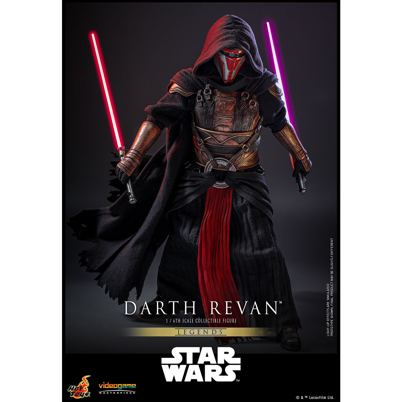 【中古即納】[FIG] ビデオゲーム・マスターピース ダース・レヴァン STAR WARS(スター・ウォーズ) 1/6 完成品 可動フィギュア(VGM#62) ホットトイズ(20250731)