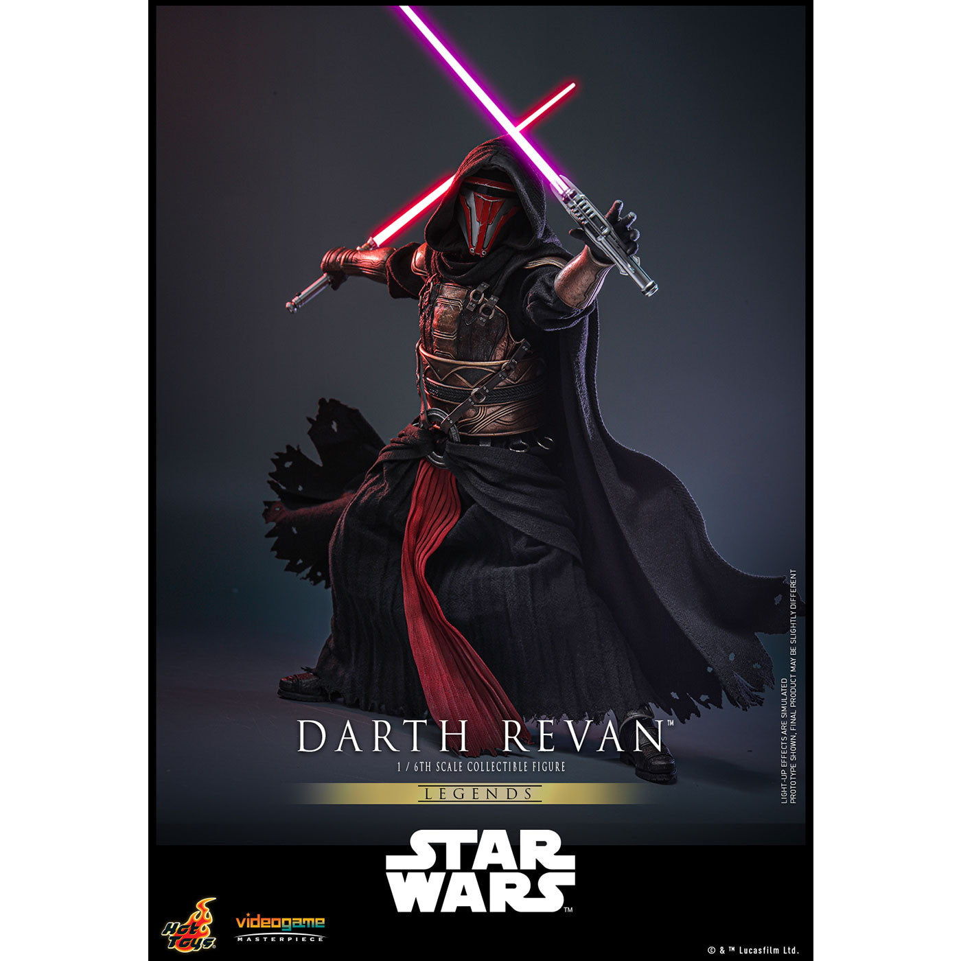 【中古即納】[FIG] ビデオゲーム・マスターピース ダース・レヴァン STAR WARS(スター・ウォーズ) 1/6 完成品 可動フィギュア(VGM#62) ホットトイズ(20250731)