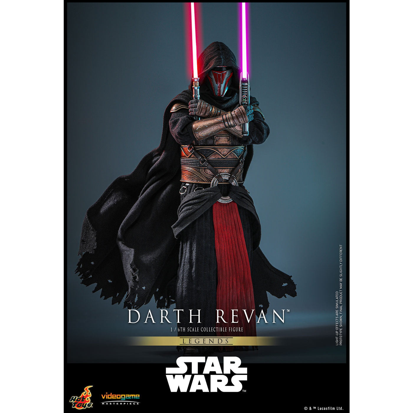 【中古即納】[FIG] ビデオゲーム・マスターピース ダース・レヴァン STAR WARS(スター・ウォーズ) 1/6 完成品 可動フィギュア(VGM#62) ホットトイズ(20250731)