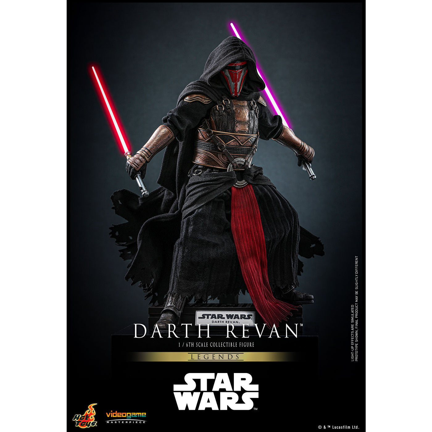 【中古即納】[FIG] ビデオゲーム・マスターピース ダース・レヴァン STAR WARS(スター・ウォーズ) 1/6 完成品 可動フィギュア(VGM#62) ホットトイズ(20250731)